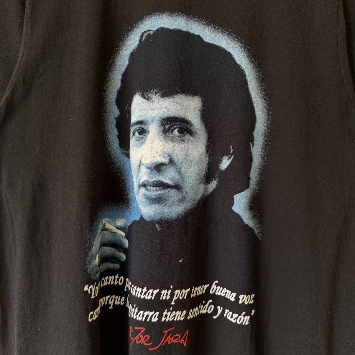 Vintage Vintage Victor Jara Politic Icon Tee Shirt Size US L / EU 52-54 / 3 - 3 Thumbnail