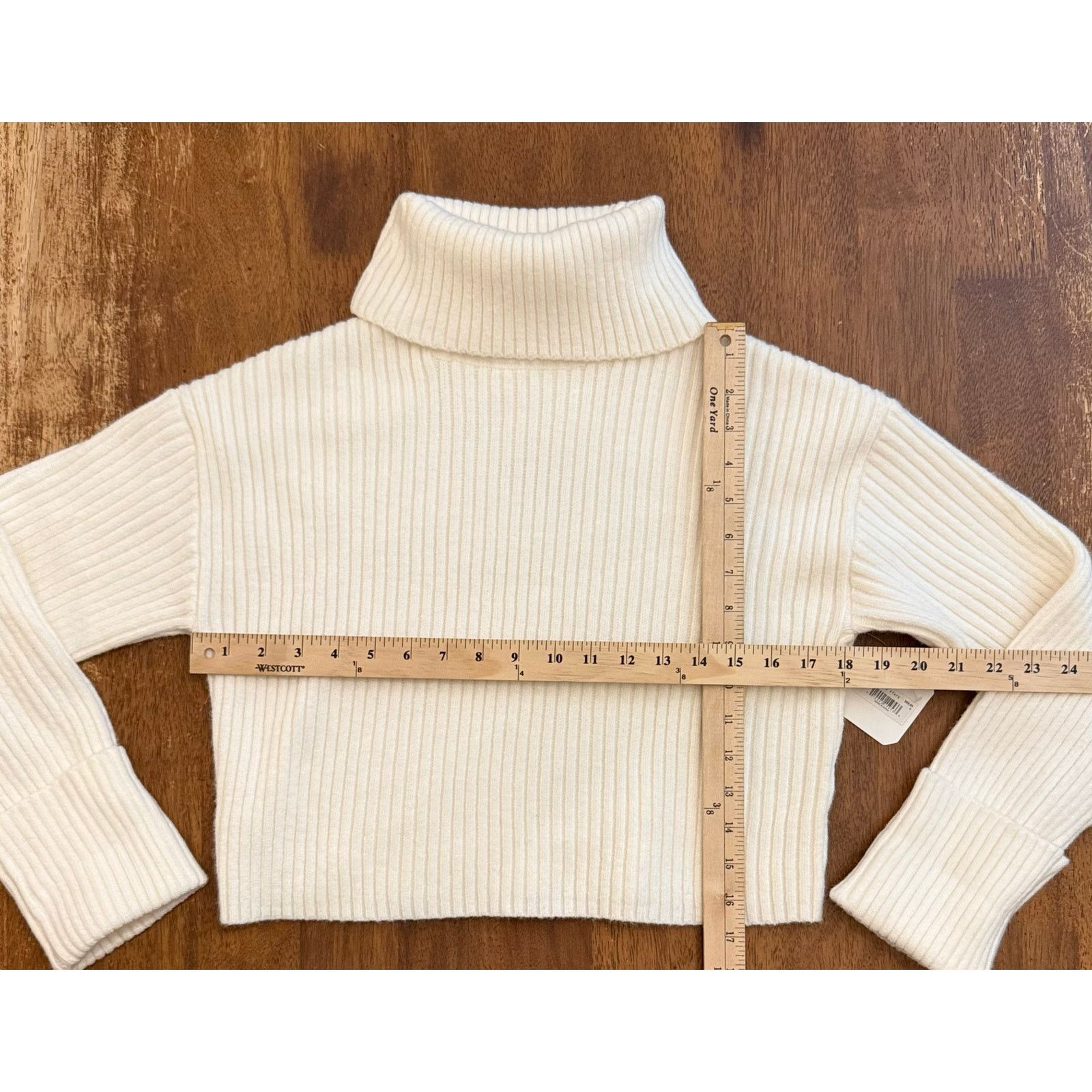 Other NWT Altar'd State Cropped Ribbed Turtleneck Sweater Small Size S / US 4 / IT 40 - 4 Thumbnail