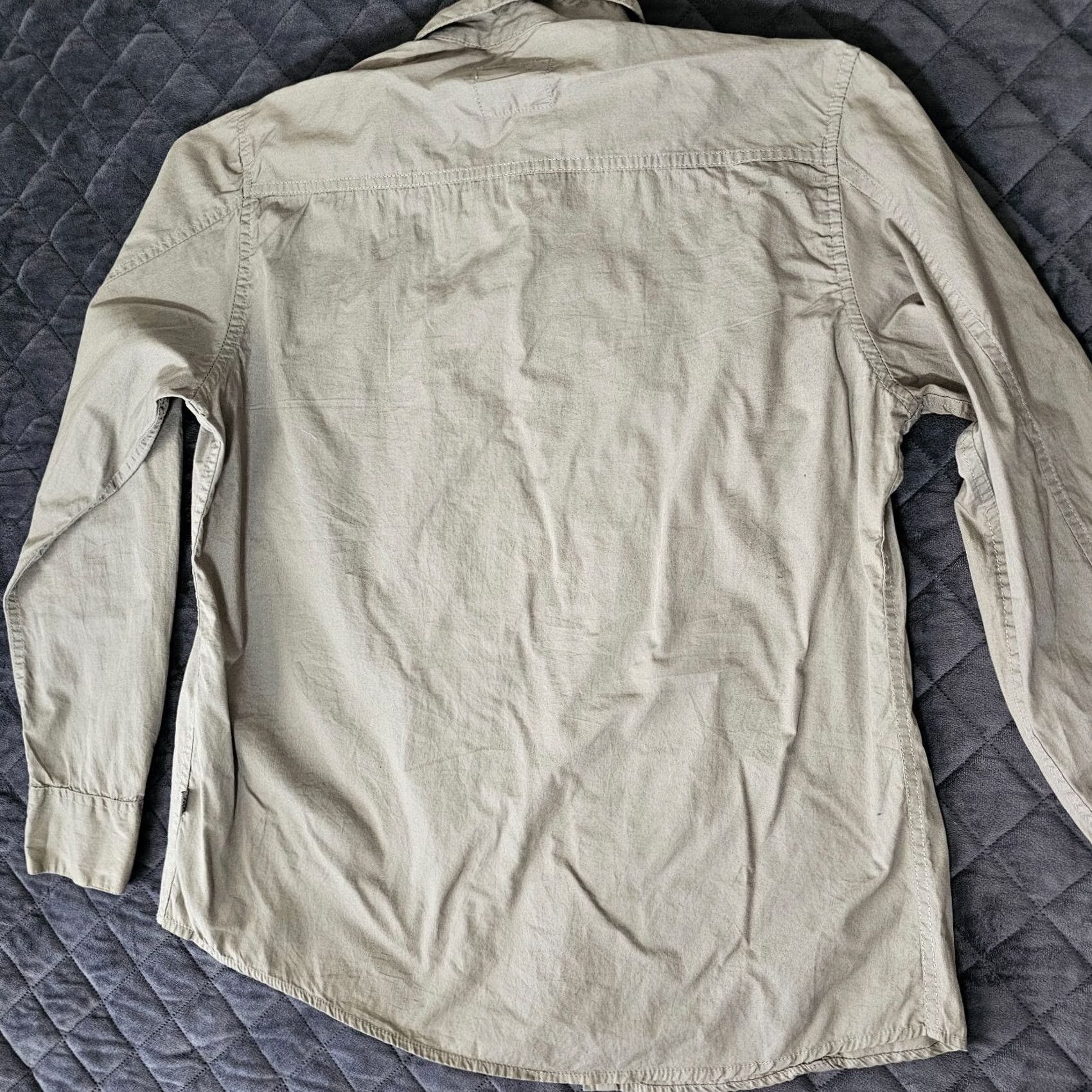 PD&C PD&C Button Up Shirt Size L Green Pockets Zipper Casual Long Sleeve Collared Pocketed Men Regular Fit Shirt Size US L / EU 52-54 / 3 - 7 Thumbnail