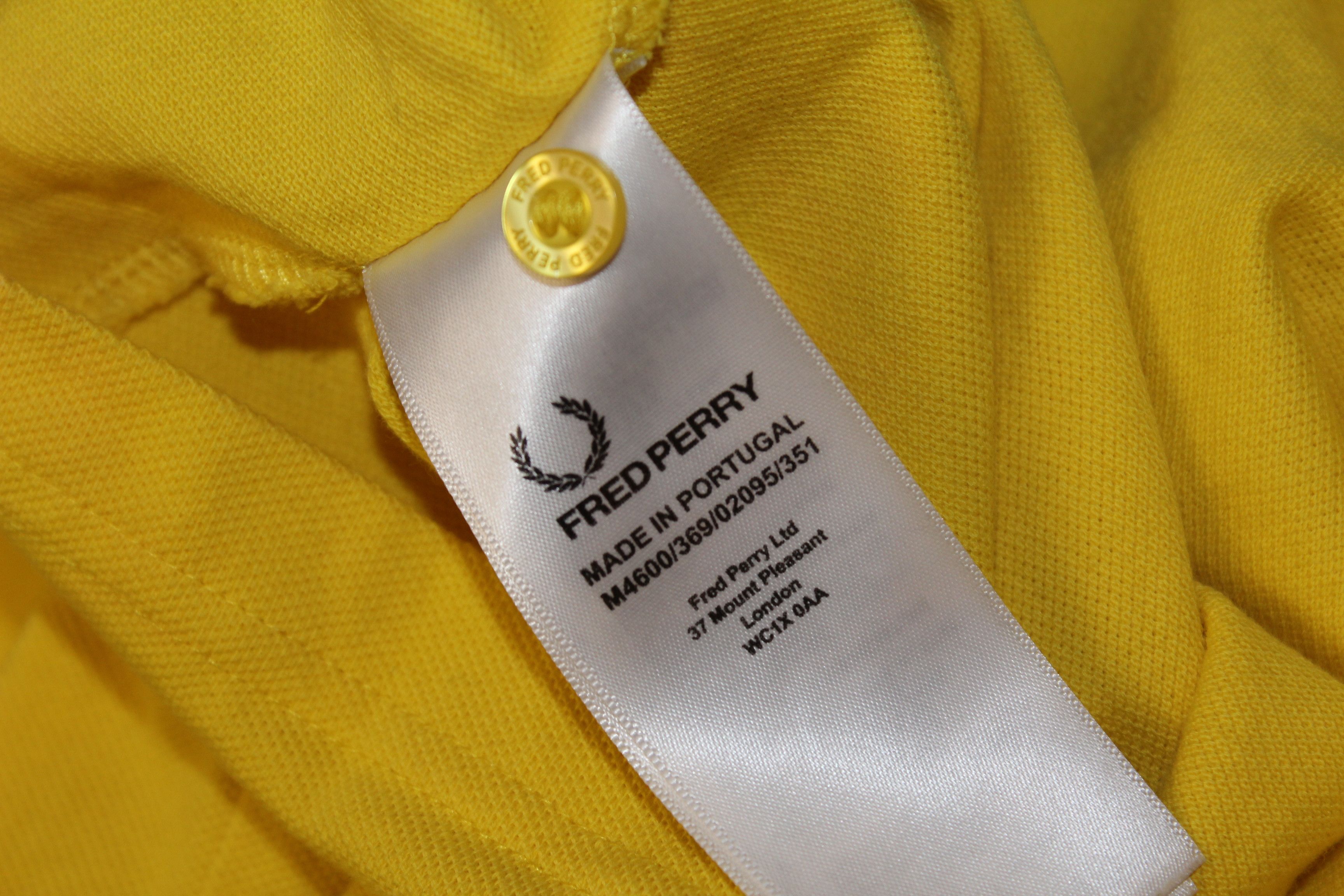 Fred Perry Fred Perry Brazil Short Sleeve Yellow Polo Shirt Size US L / EU 52-54 / 3 - 9 Thumbnail