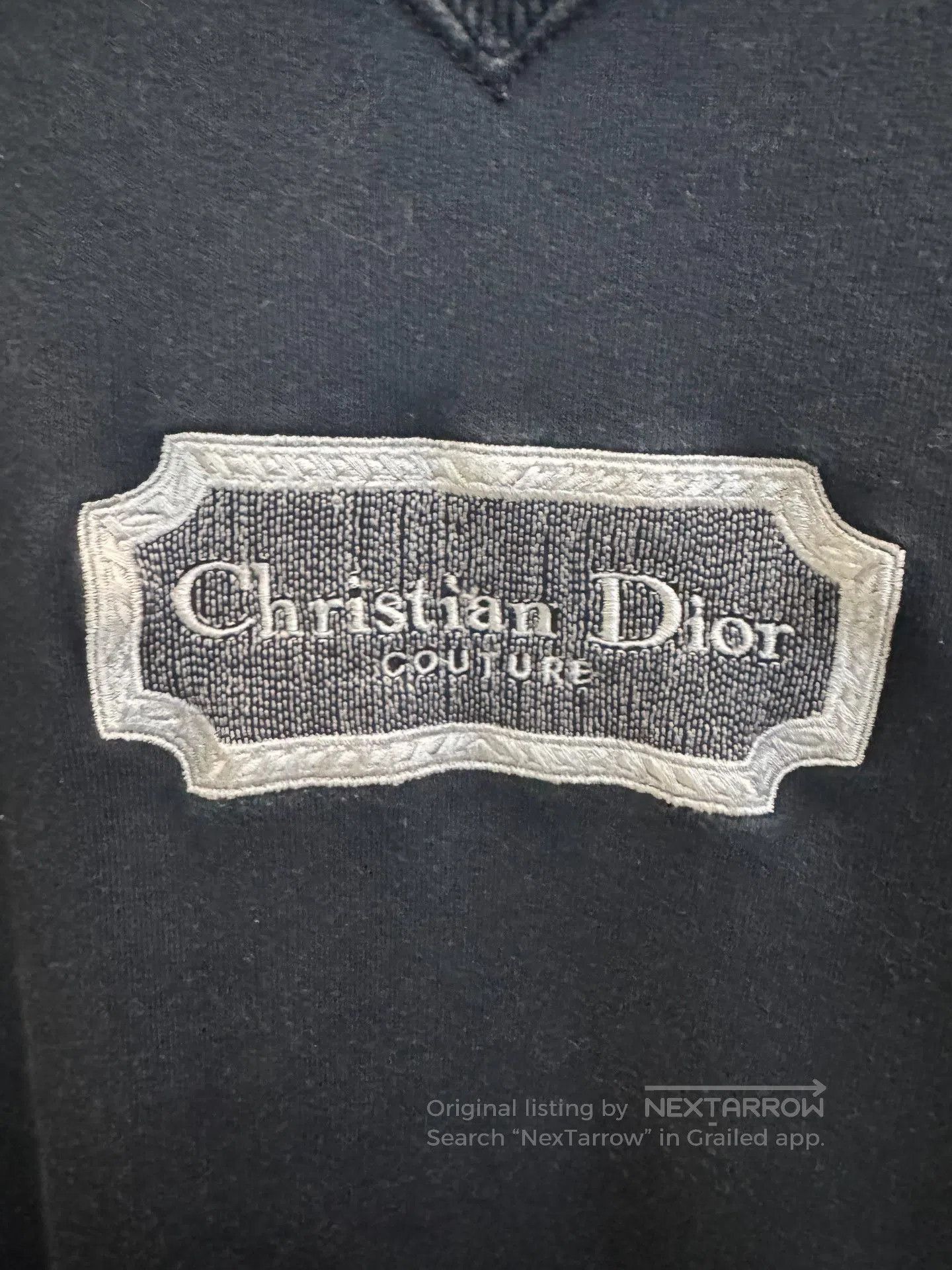 Dior Dior Embroidered Logo Black Sweatshirt. Size US XL / EU 56 / 4 - 2 Thumbnail