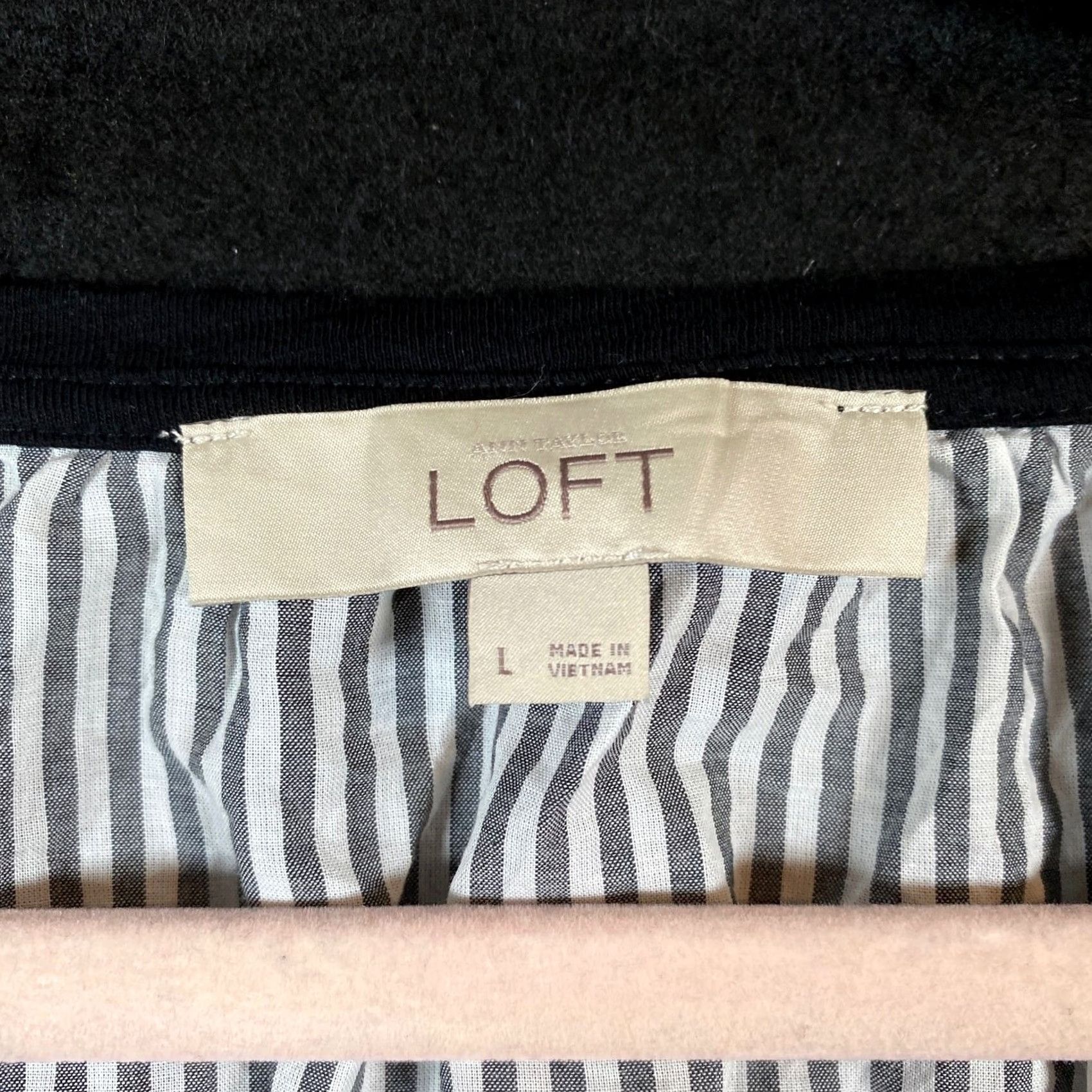 Ann Taylor Ann Taylor LOFT Womens Tank Multicolored Sleeveless Scoop Neck Large Tank Top Blouse Casual Workwear Knit Jersey 100% Cotton Size L / US 10 / IT 46 - 4 Thumbnail