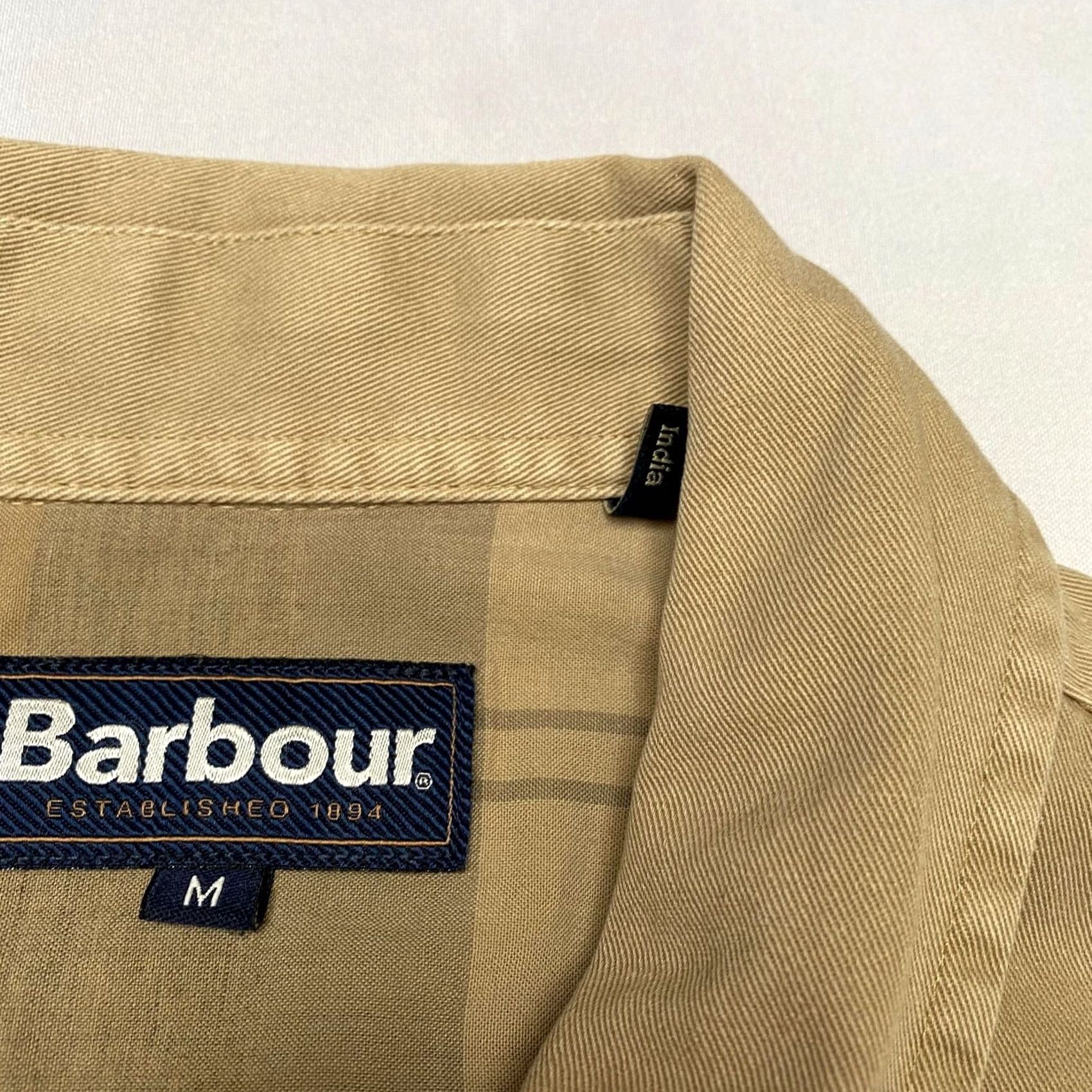 Barbour Barbour Dene Overshirt Jacket Cotton Twill Men's Medium Chore Utility Tan Size US M / EU 48-50 / 2 - 6 Thumbnail