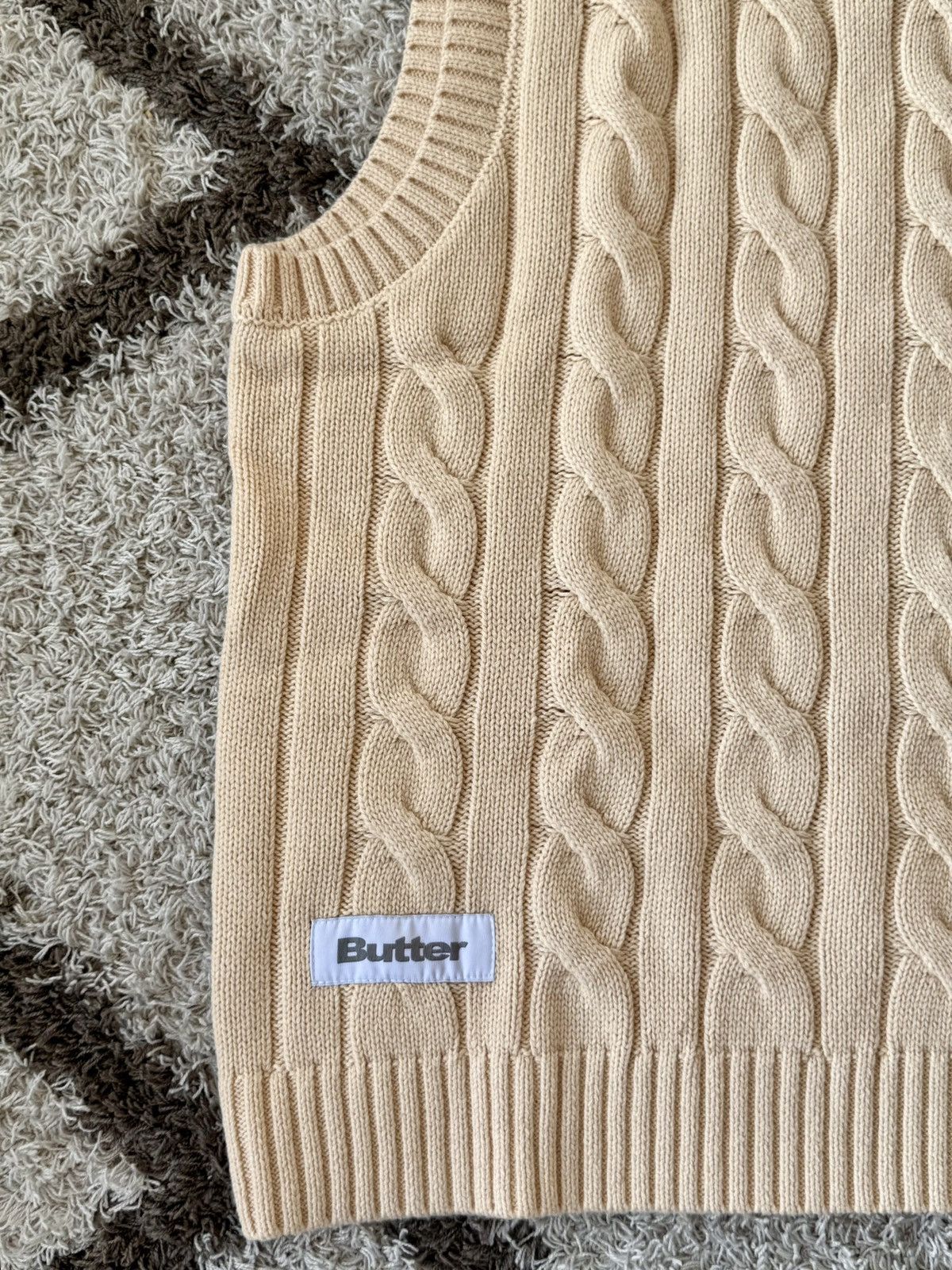 Butter Goods BUTTER GOODSCABLE KNIT VEST Size US XL / EU 56 / 4 - 3 Thumbnail