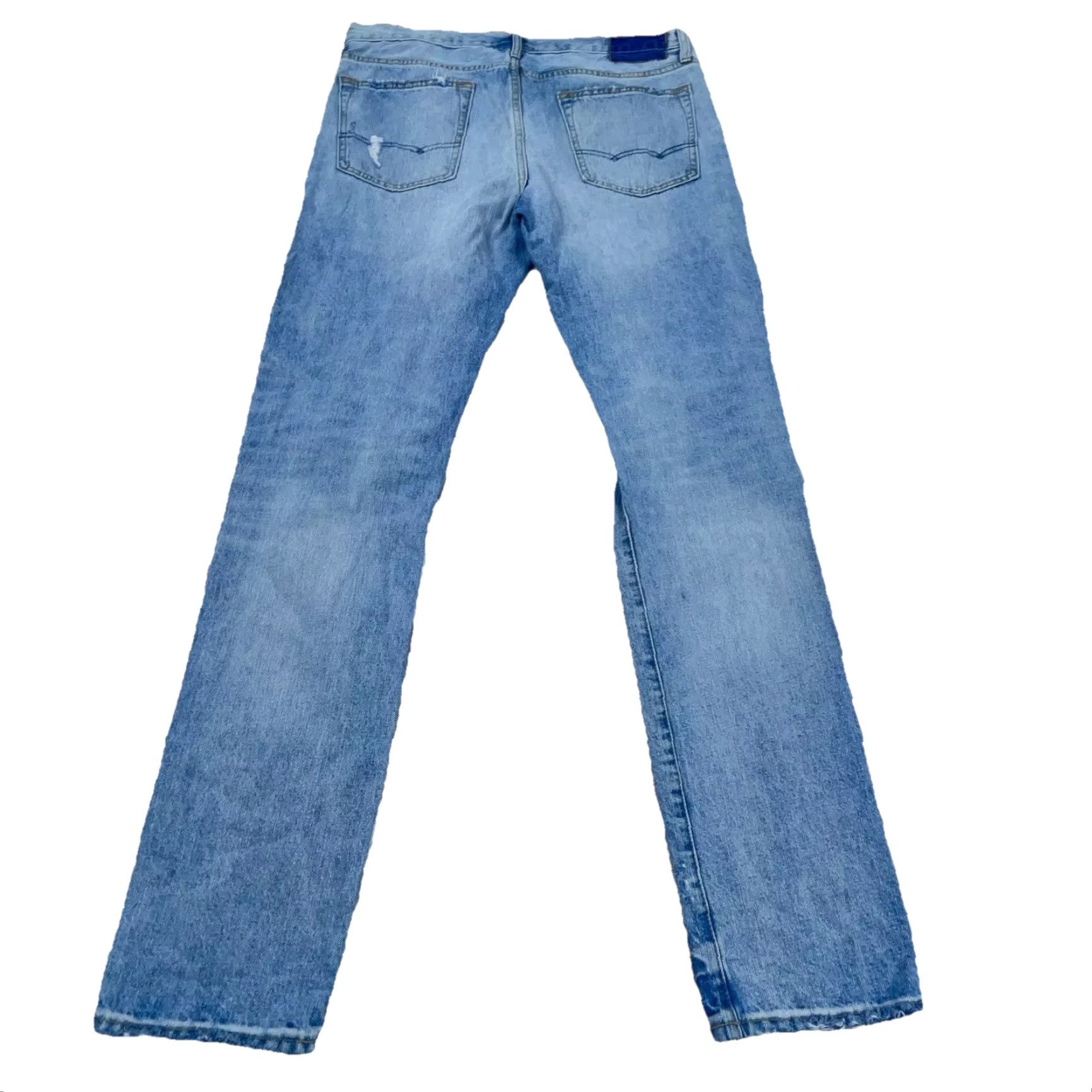 American Eagle Outfitters American Eagle Outfitters Jeans Men 34x34 Slim Straight Light Flex Blue Denim Size US 34 / EU 50 - 2 Thumbnail