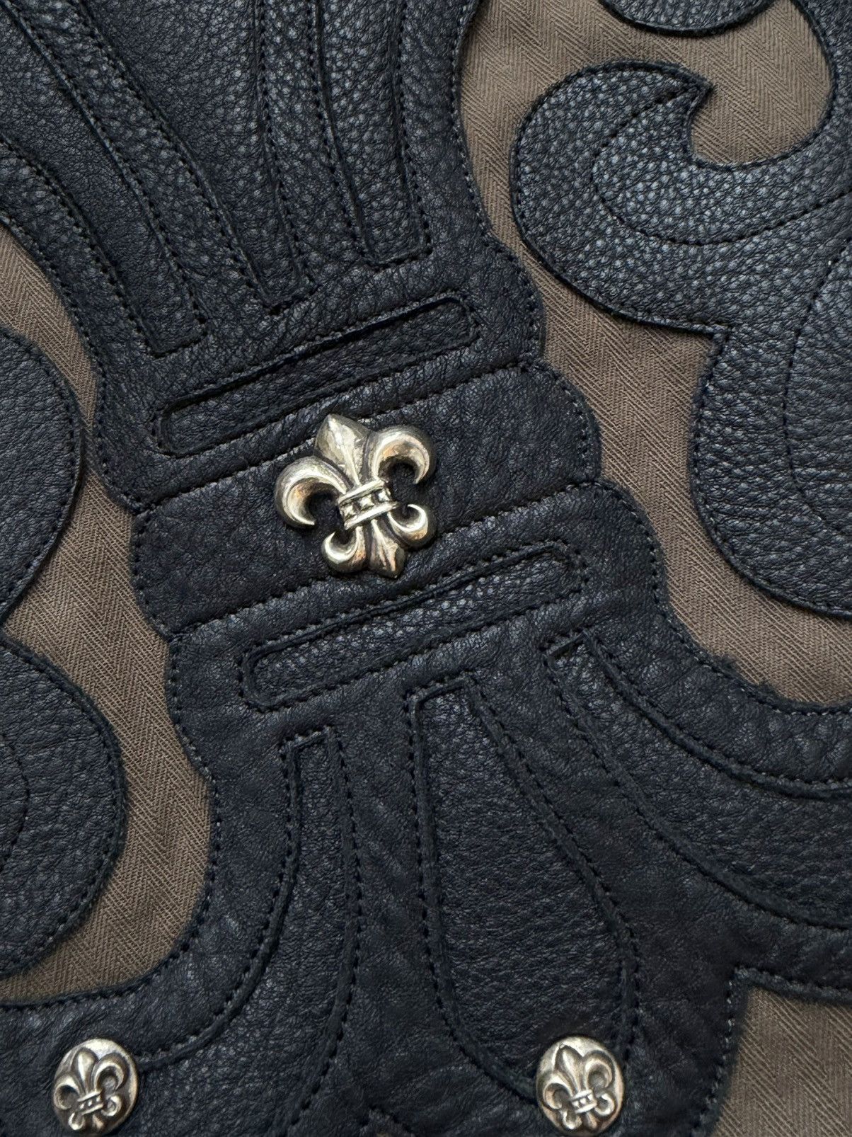 Chrome Hearts Chrome Hearts Fleur Patch Work Dog Jacket Size US L / EU 52-54 / 3 - 5 Thumbnail