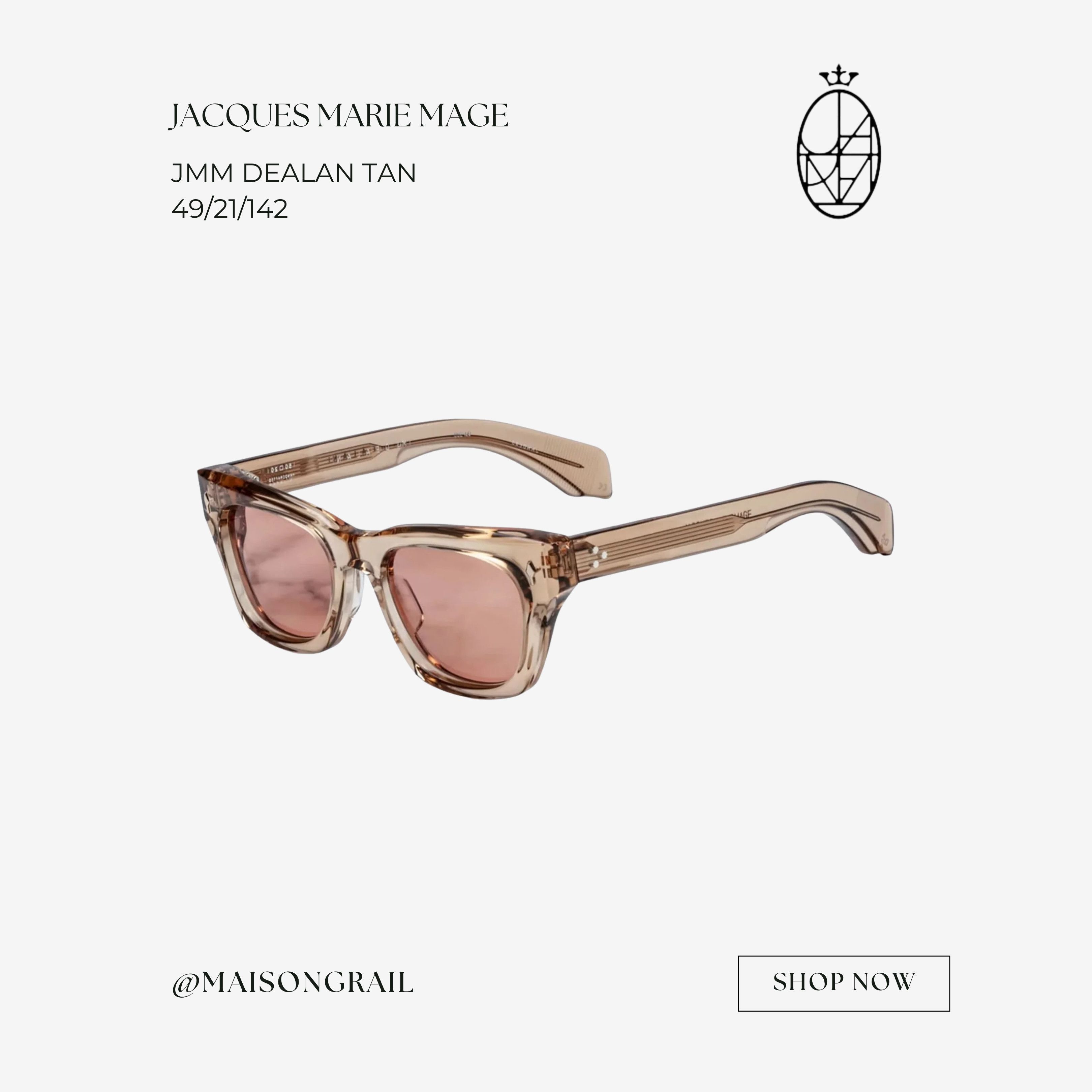 JMM DEALAN TAN SUNGLASSES