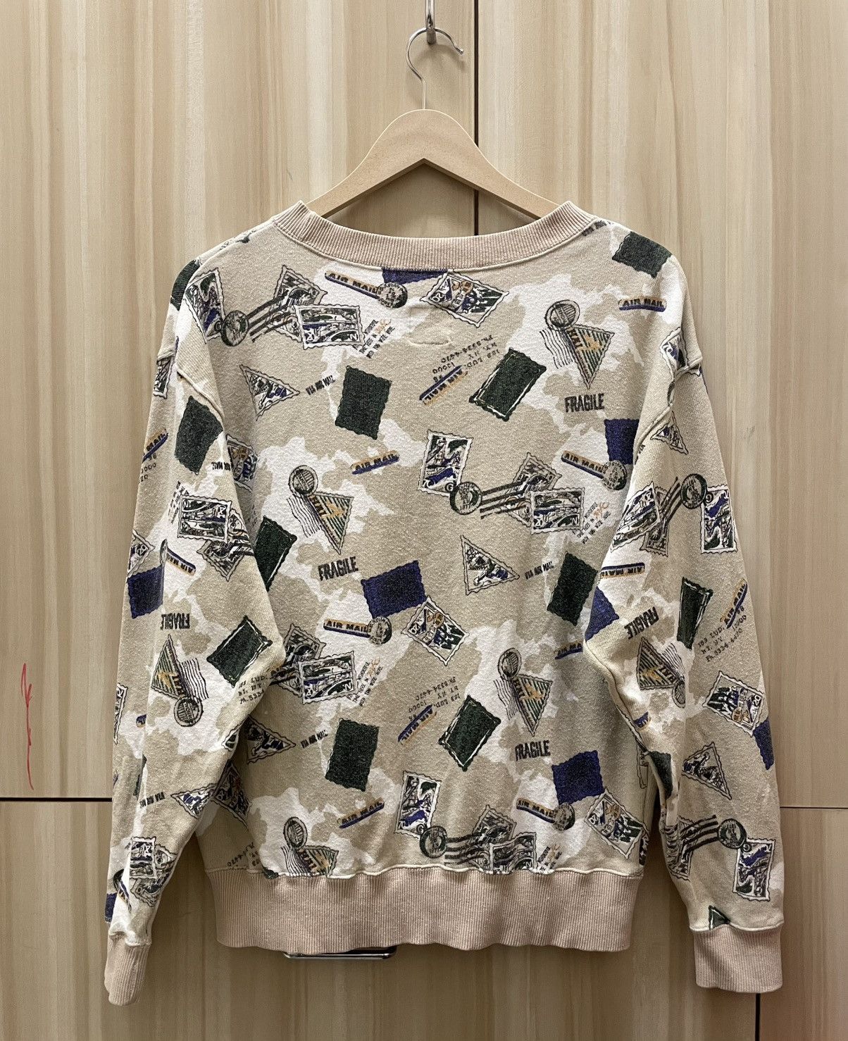 Hai Sporting Gear Vtg Hai Sporting Gear Miyake Design Studio AOP Sweatshirt Size M / US 6-8 / IT 42-44 - 2 Thumbnail