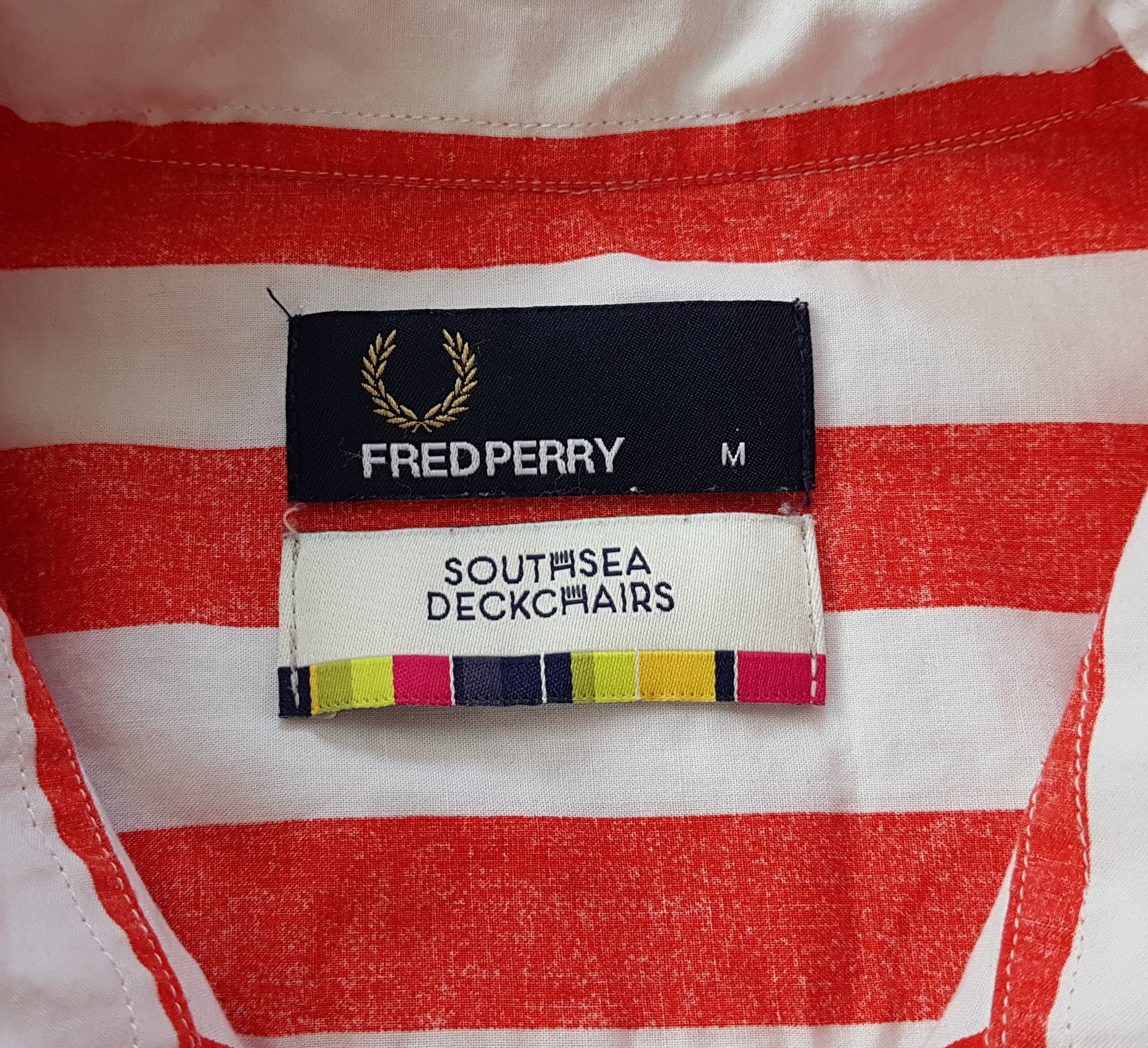 Fred Perry Fred Perry x Southsea Deckchairs Collab Stripe Shirt sz M Size US M / EU 48-50 / 2 - 7 Thumbnail