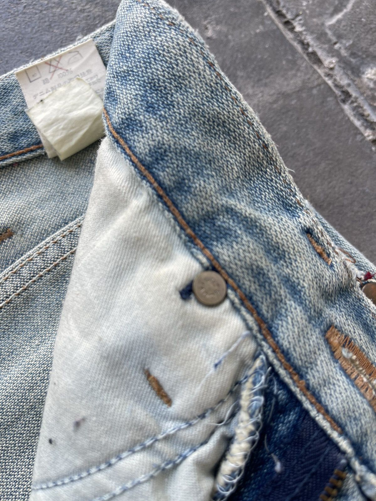Wrangler JAPAN MADE Wrangler Cowboy Cut 14oz Broken Denim Lot 13MWZ Size US 28 / EU 44 - 14 Thumbnail