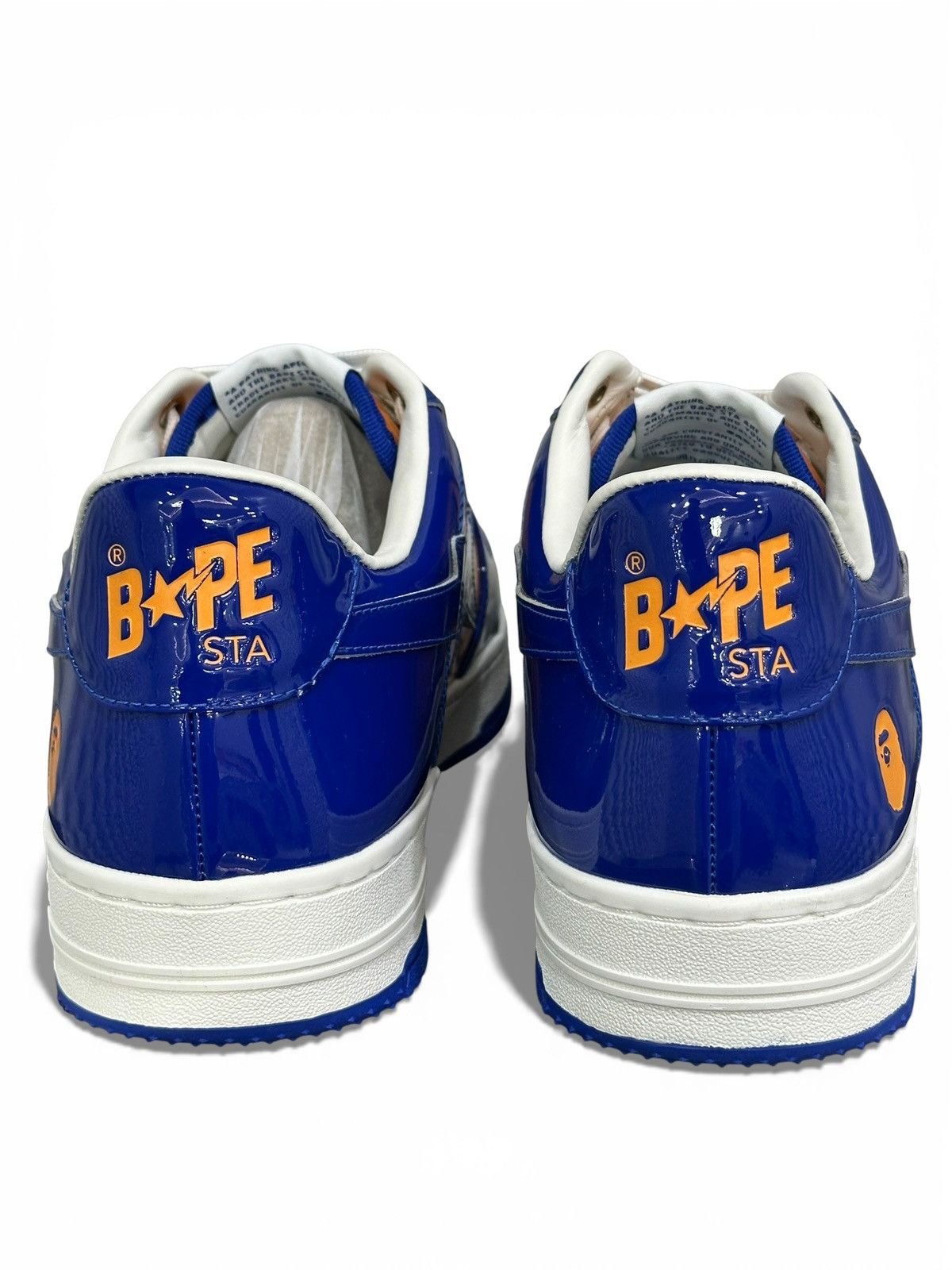 Bape A Bathing Ape Bape Sta Patent Leather Blue Orange Size 12 Size US 12 / EU 45 - 5 Thumbnail
