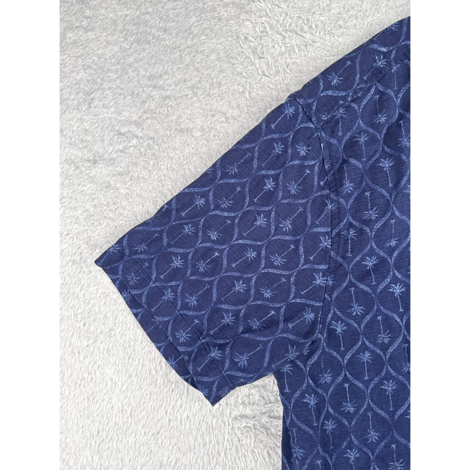 Tommy Bahama Tommy Bahama Shirt Men Large Blue Palm Tree 100% Silk Button Up Hawaiian Vintage: No Size US L / EU 52-54 / 3 - 3 Thumbnail