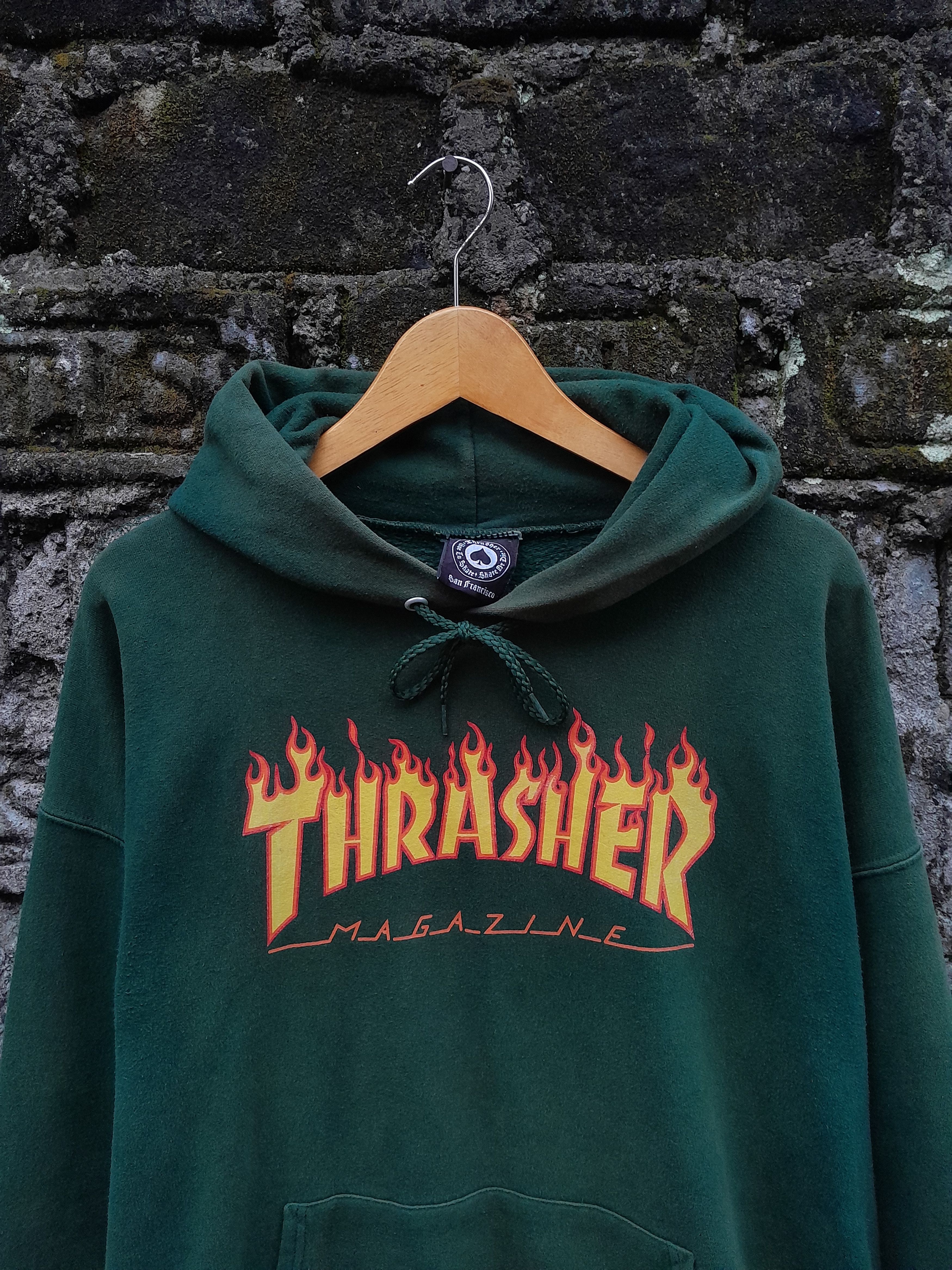 Thrasher Vintage Streetwear Thrasher skateboard magazine hoodie Size US L / EU 52-54 / 3 - 2 Thumbnail