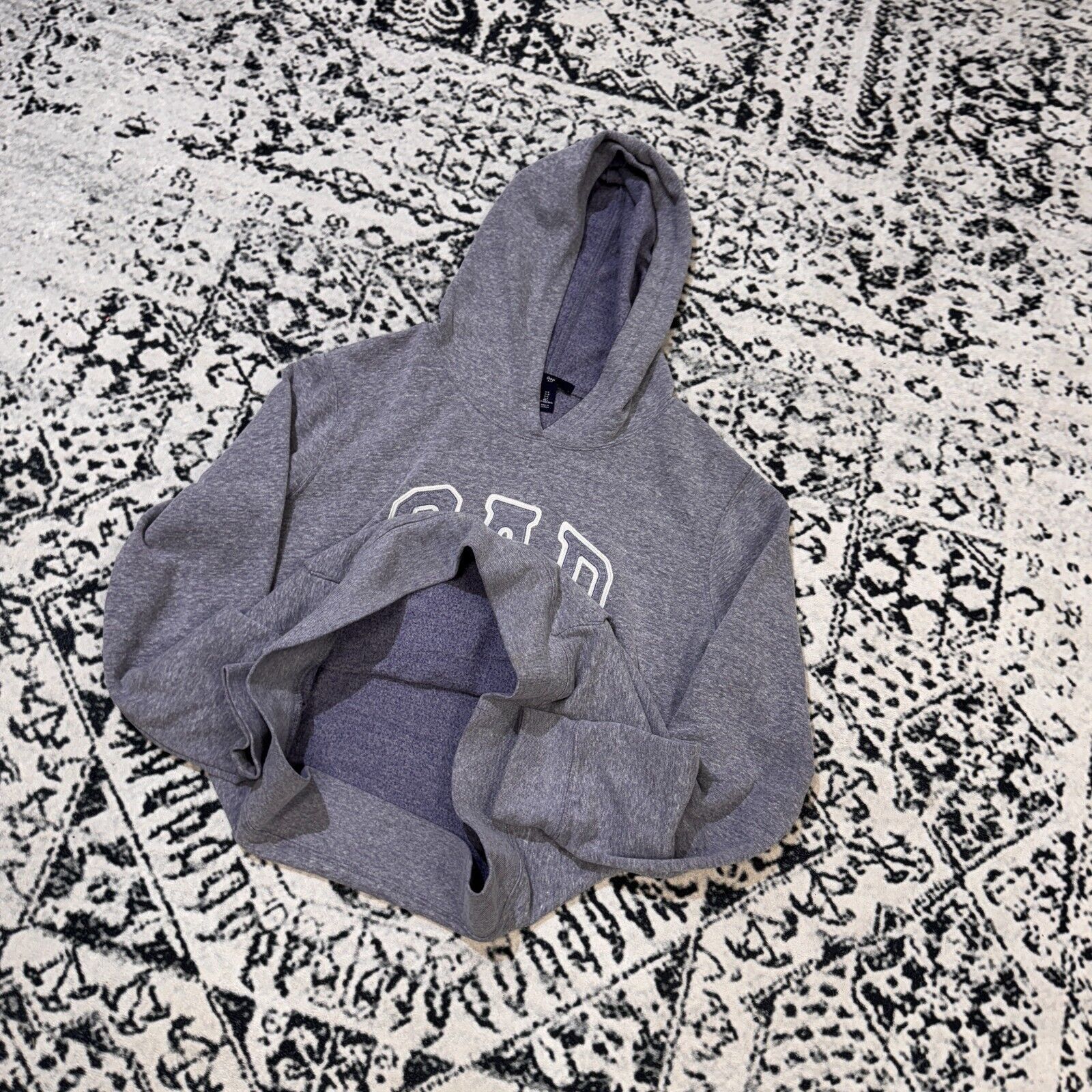 Gap × Vintage Vintage Gap Unisex Gray Cotton Hoodie Size L Y2K 90s Size US L / EU 52-54 / 3 - 11 Thumbnail