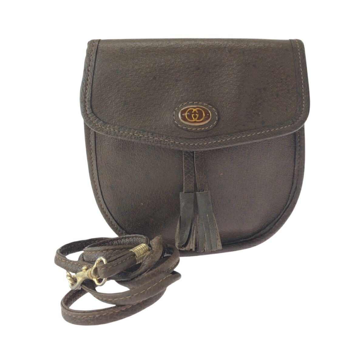 Gucci Gucci Leather Old Gucci Shoulder Bag 501073 Leather Shoulder Bag 501073 in Brown, Women's