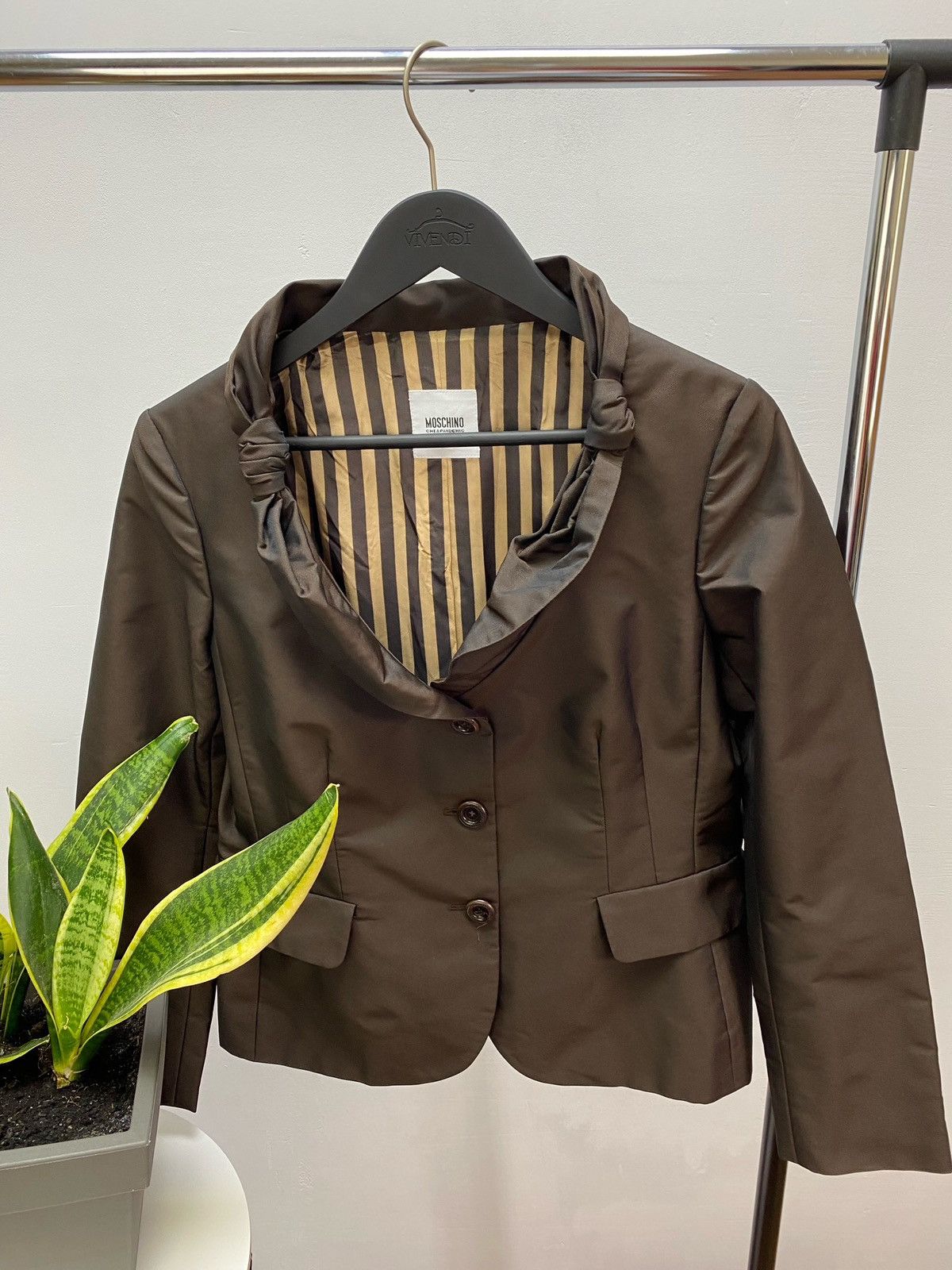If Six Was Nine × Moschino Moschino Black Blazer Cheap And Chic Art Designer Rare Size XL / US 12-14 / IT 48-50 - 5 Thumbnail