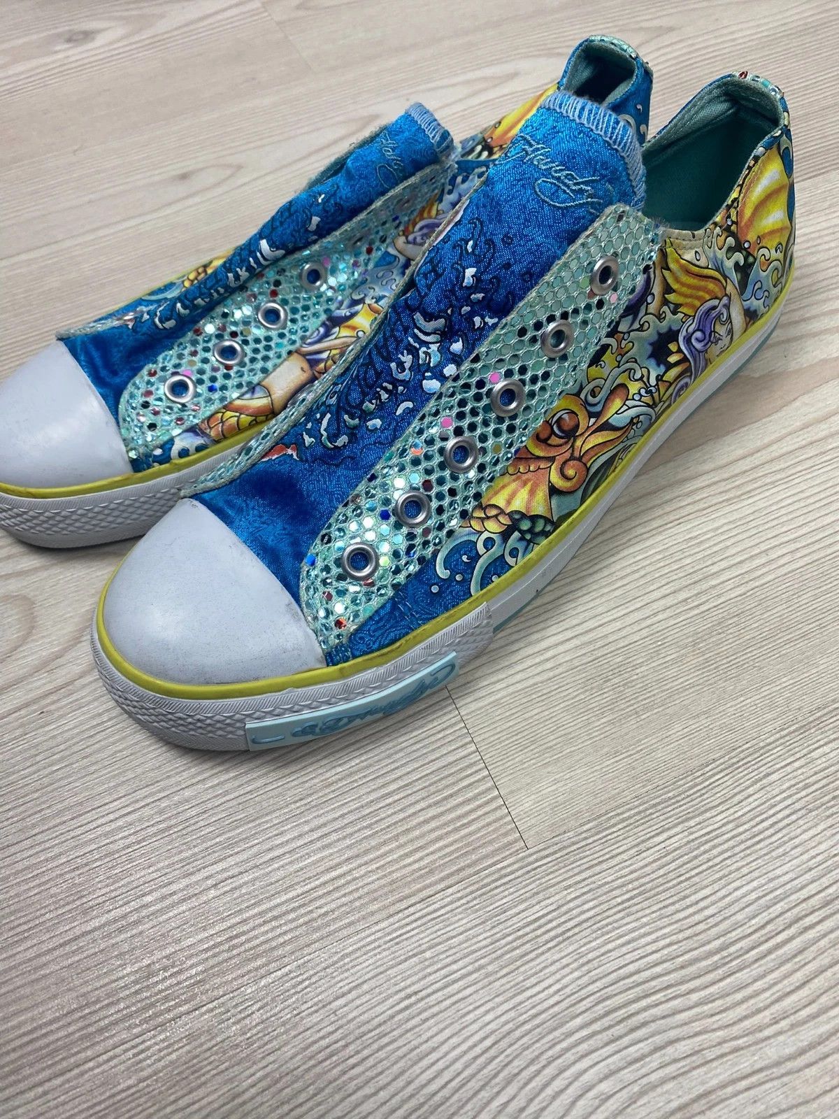 Ed Hardy Ed Hardy Shoes- UK 5.5 US 7 EUR 39 Minimal Wear Glitter Size US 7 / IT 37 - 5 Thumbnail