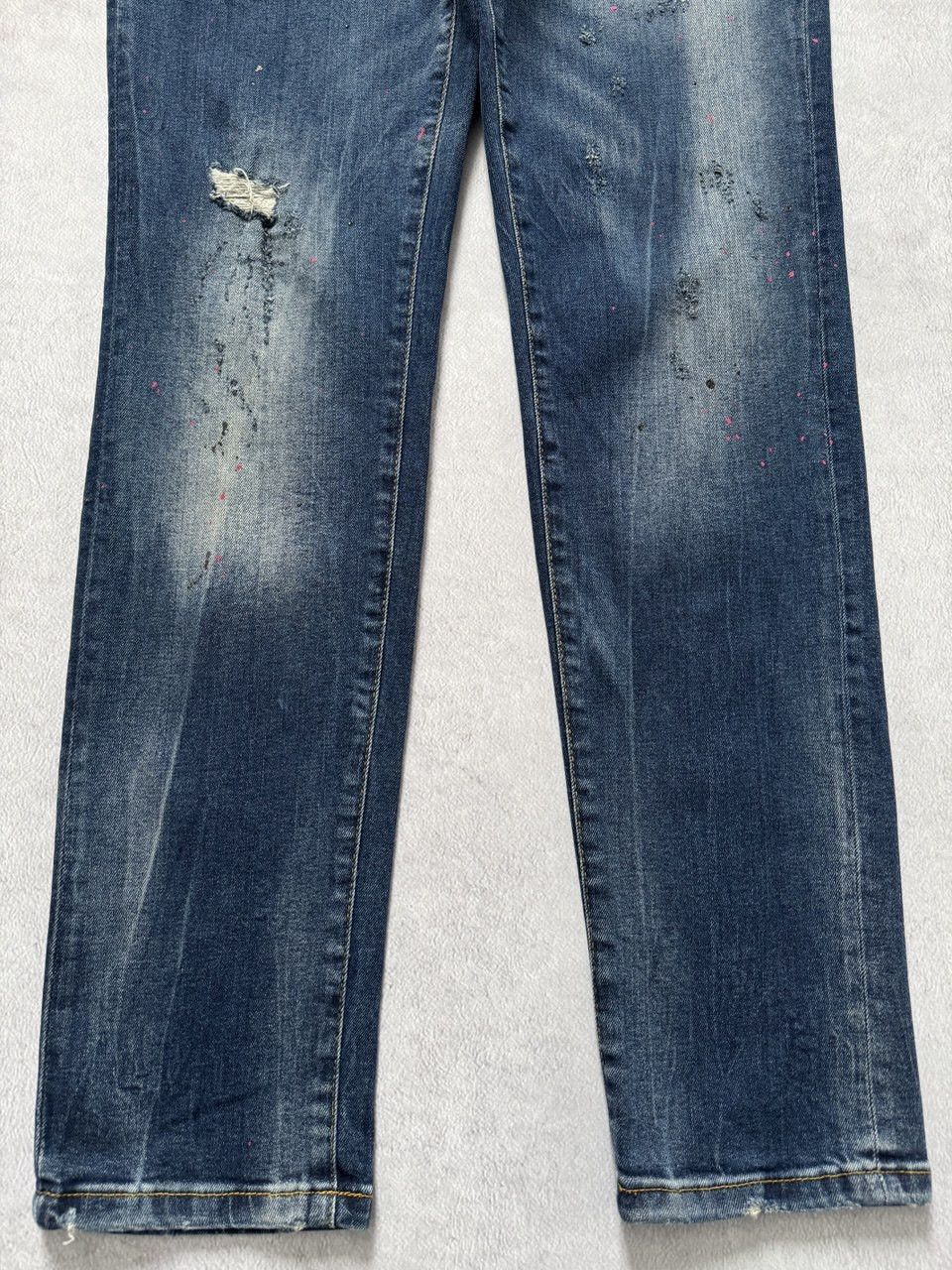 Dsquared2 Dsquared2 Denim Slim Jean Painted Jeans Size US 34 / EU 50 - 6 Thumbnail