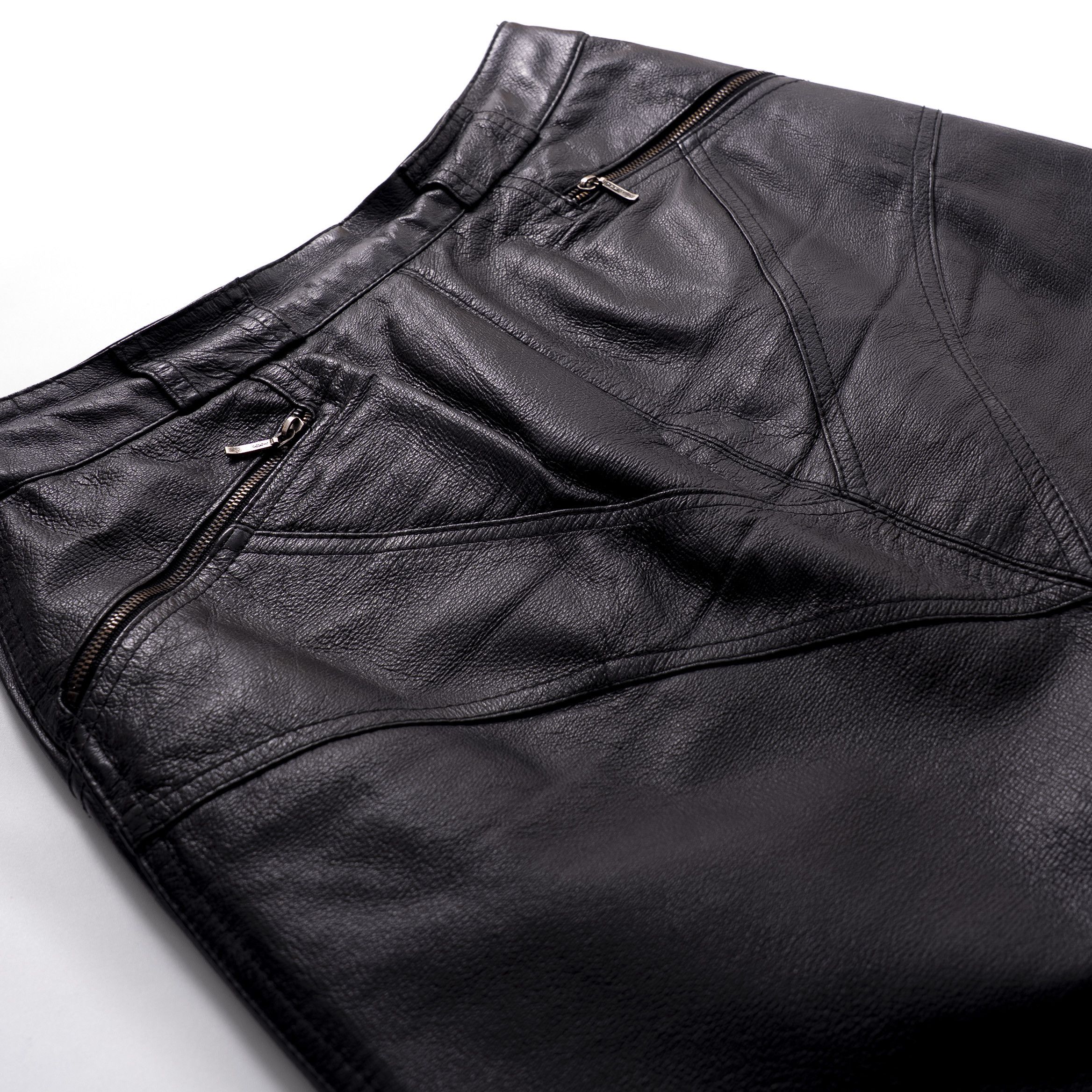 Other Vintage Leather Skirt Size 27" / US 4 / IT 40 - 4 Thumbnail