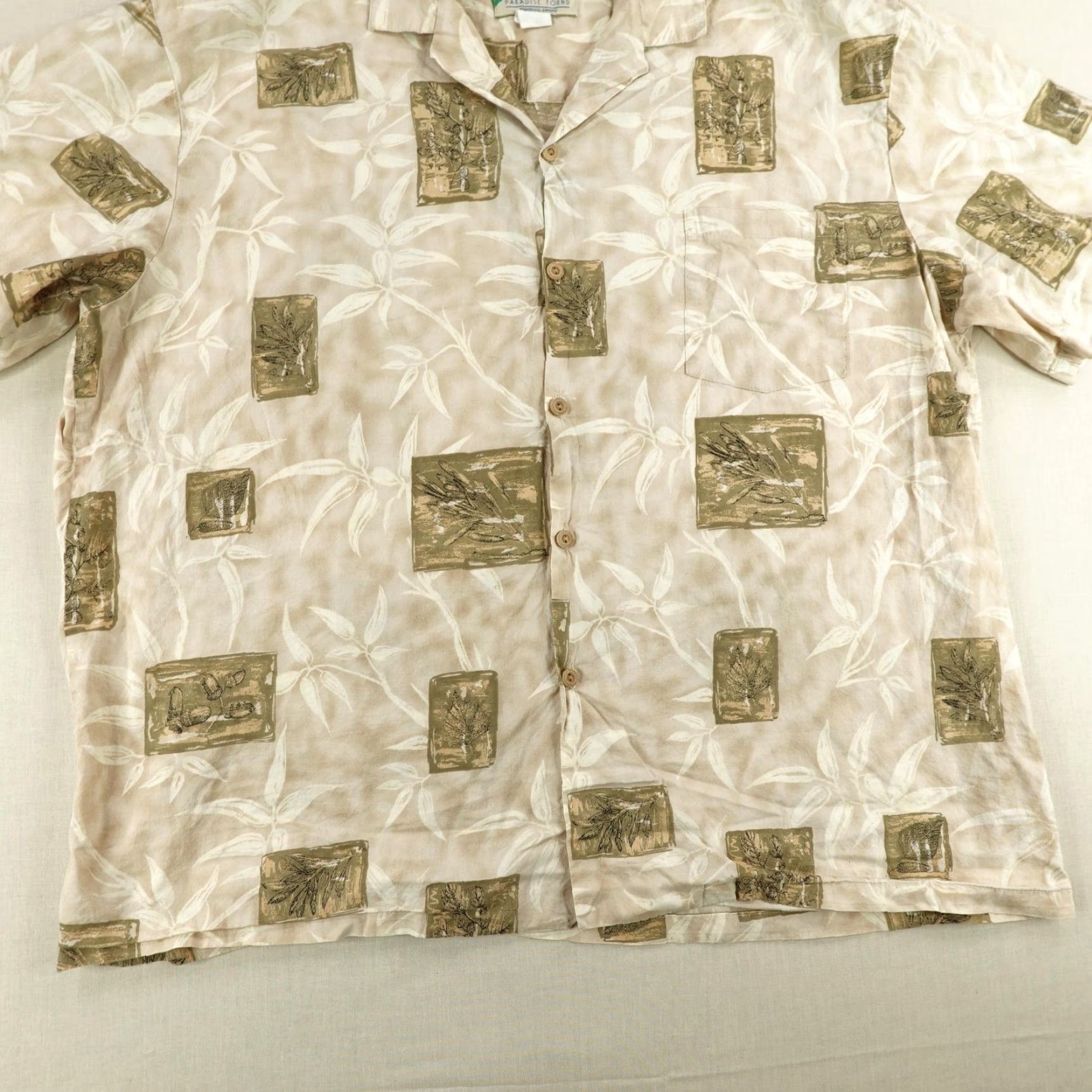 Paradise Found VINTAGE Paradise Found Hawaiian Shirt Men 2XL Short Sleeve Tropical Floral Cotton Aloha Beachild Size US XXL / EU 58 / 5 - 4 Thumbnail