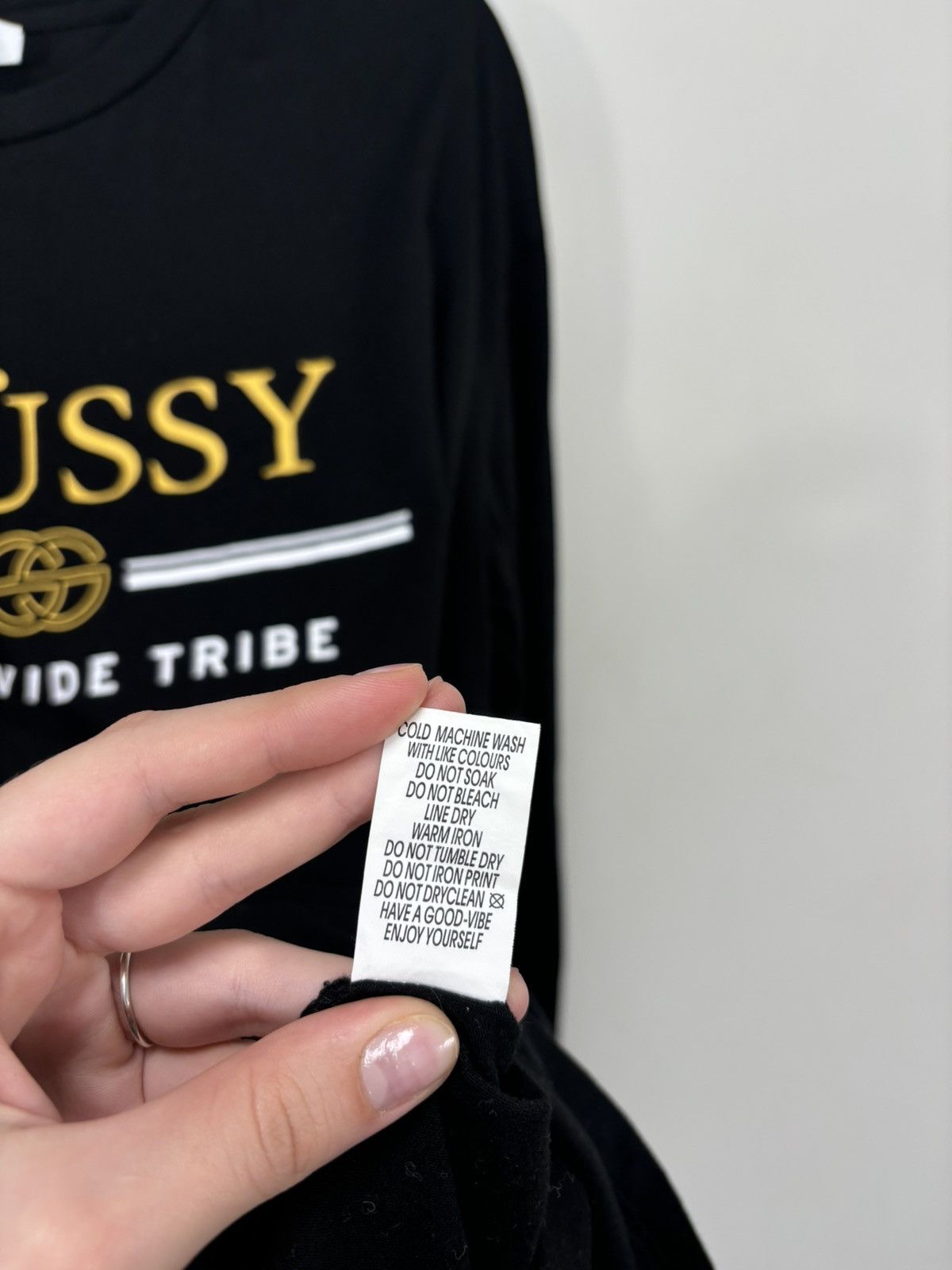 Vintage Stussy Y2K Worldwide Tribe Rare Hype Long Sleeve Tee