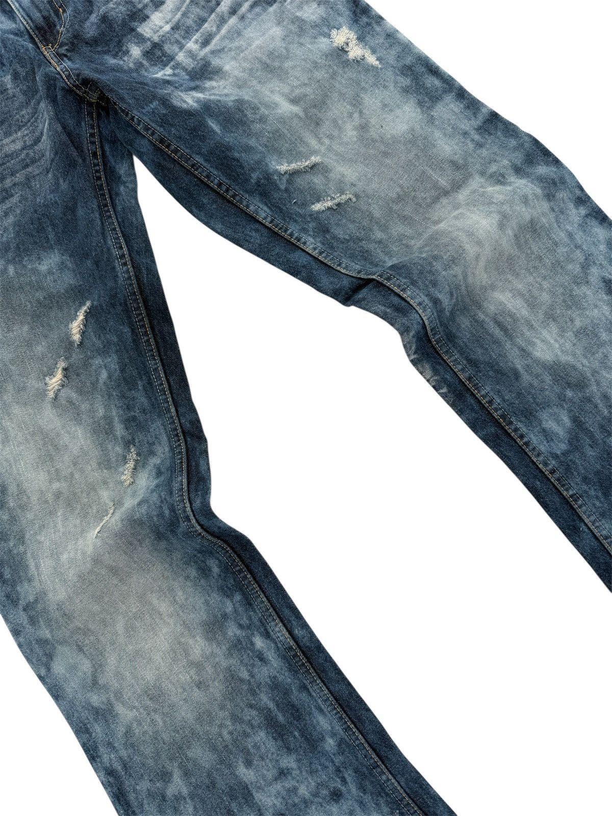 Le Grande Bleu (L.G.B.) ANTI LABEL ACIDWASH FLARE BOOTCUT JEANS Size US 28 / EU 44 - 5 Thumbnail