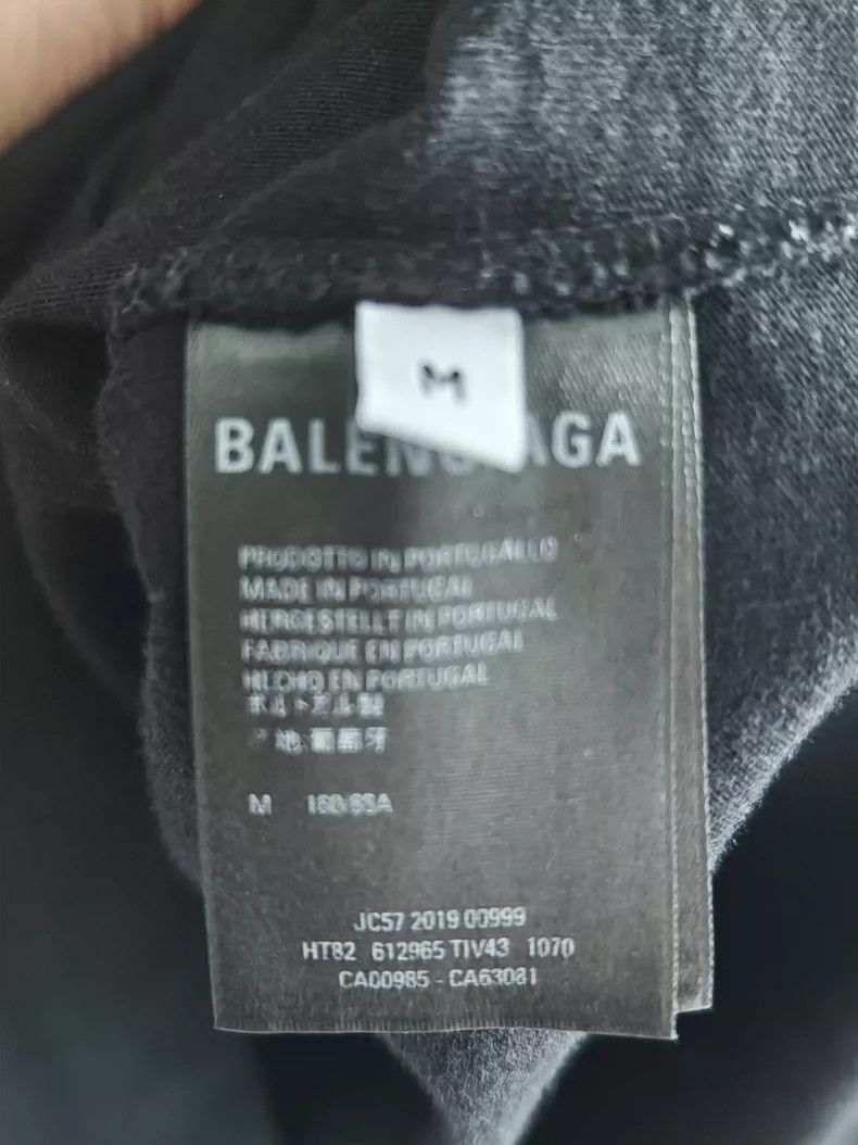 Balenciaga Balenciaga Printed black short sleeve T-shirt Size US M / EU 48-50 / 2 - 4 Thumbnail