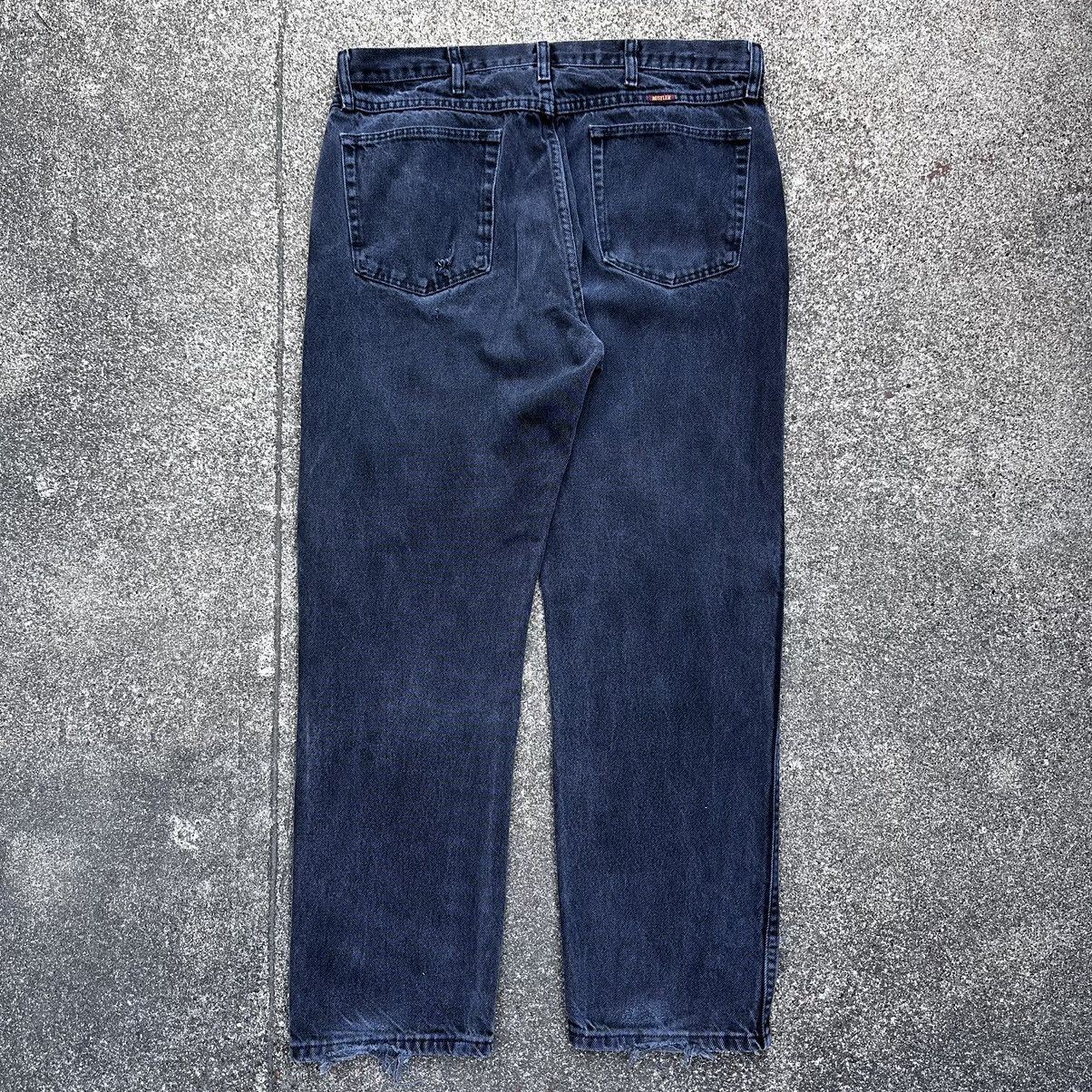 Rustler Rustler Straight Leg Denim Jeans Men's 36x30 Black Regular Size US 36 / EU 52 - 4 Thumbnail