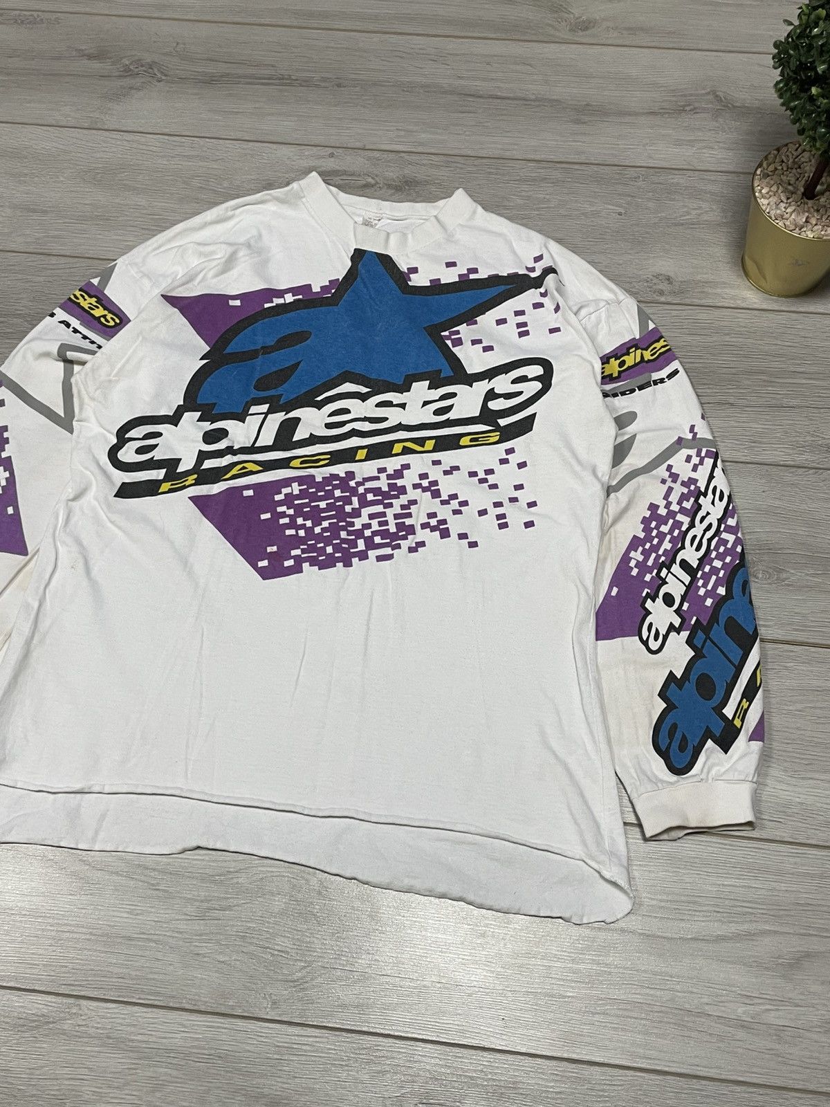 Alpinestars Alpinestars vintage USA racing long sleeve big logo Size US XL / EU 56 / 4 - 2 Thumbnail