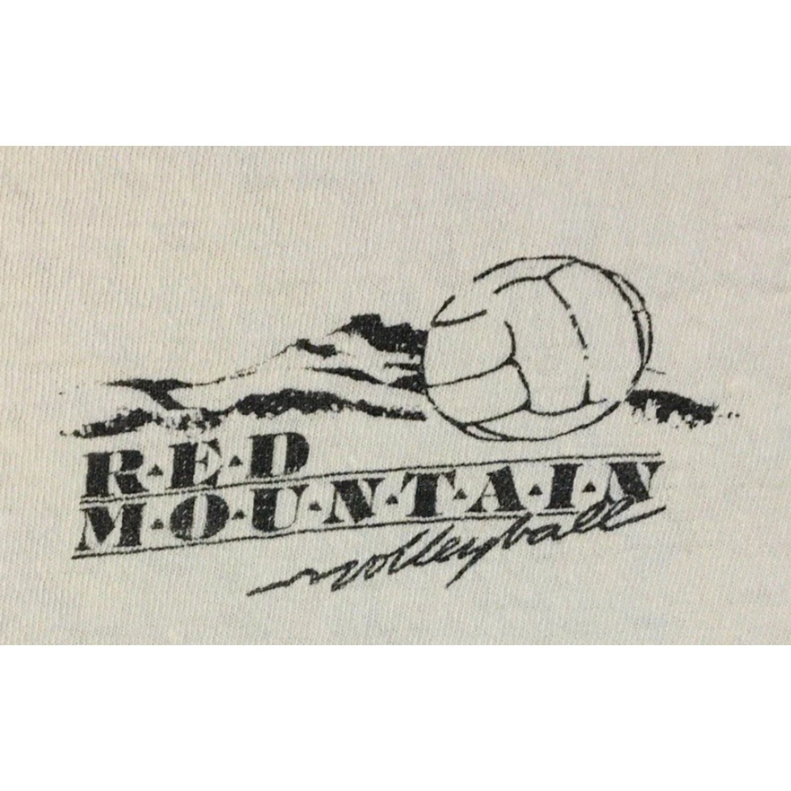 Vintage VINTAGE 90s Red Mountain Volleyball Faded Distressed Shirt S White Men Short Sleeve Size US S / EU 44-46 / 1 - 4 Thumbnail