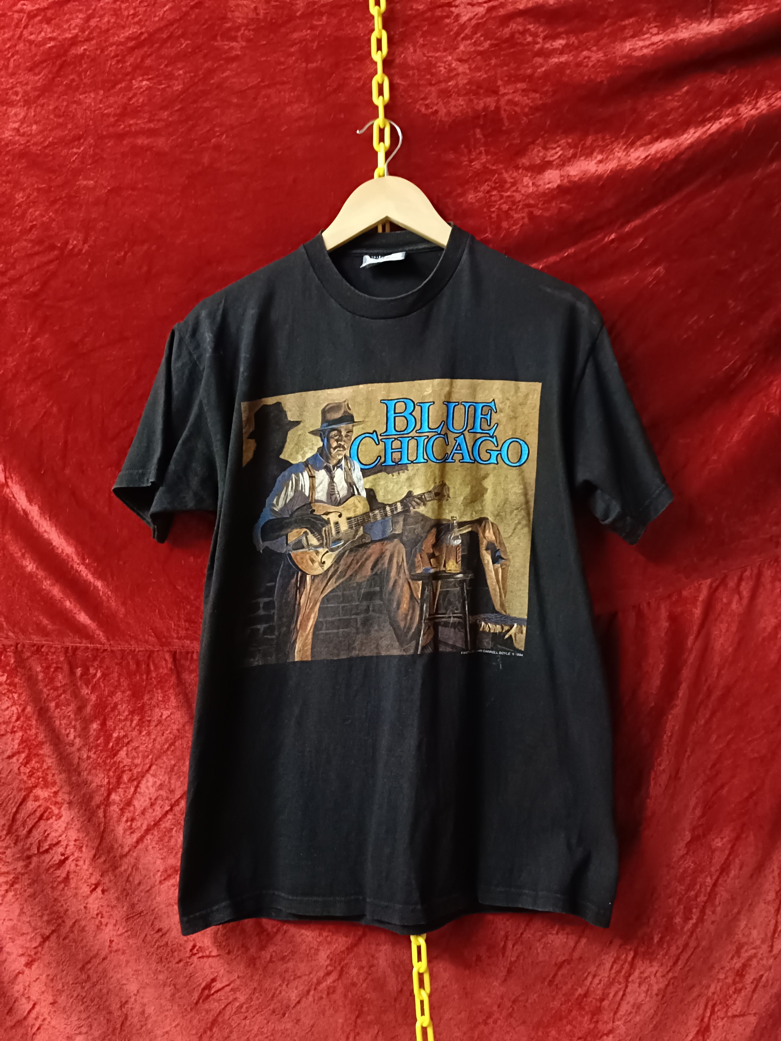 Lee × Vintage Blue Chicago Art by John Carroll Tee Size US M / EU 48-50 / 2 - 3 Thumbnail
