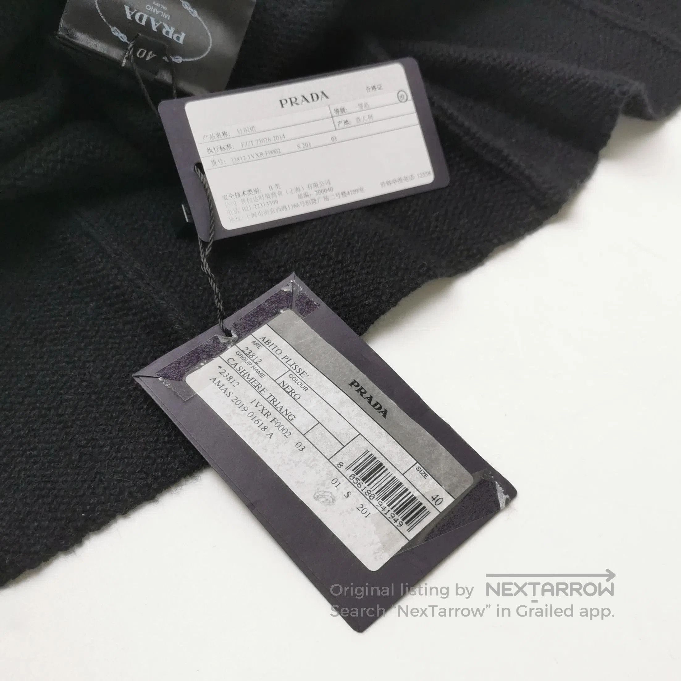 Prada Prada Black Turtleneck Cashmere Dress Size 4. Size M / US 6-8 / IT 42-44 - 4 Thumbnail