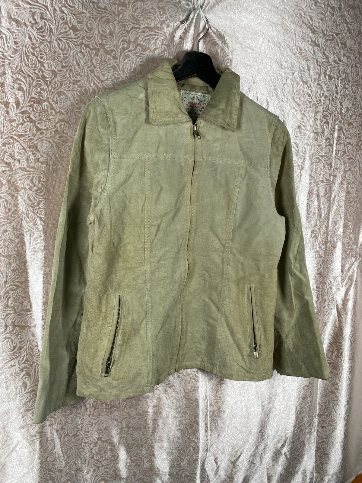Japanese Brand Speaker Like A Child Beige Suede Leather Jacket Minimal Size US S / EU 44-46 / 1 - 5 Thumbnail