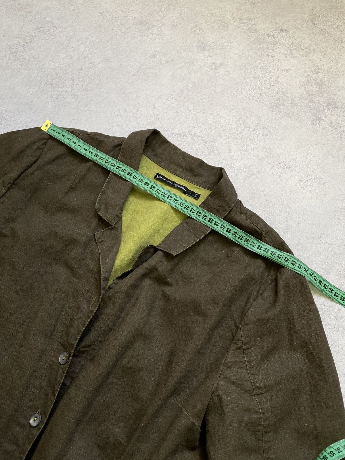 Gudrun Sjoden Gudrun Sjoden Womens Green Linen/Cotton Jacket Size L Size L / US 10 / IT 46 - 14 Thumbnail