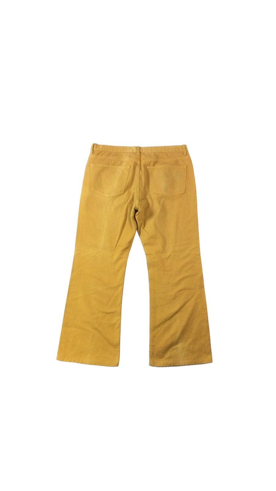 Yellow flared Denim