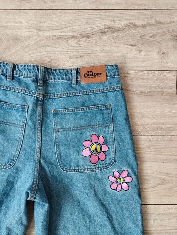 Butter Goods Butter Goods Flower jeans Skate street size 32 M/L Size US 32 / EU 48 - 4 Thumbnail