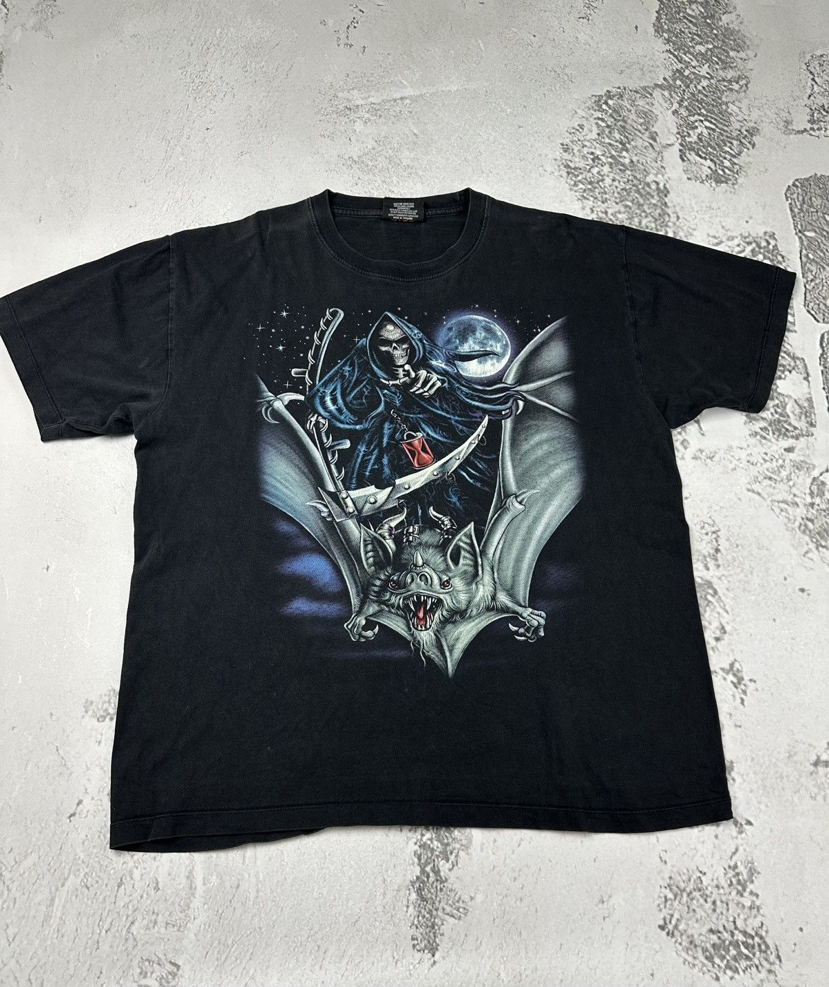 Other Rock Chang Rock Skeleton Bat Moon Vintage t shirt Size US XL / EU 56 / 4 - 1 Thumbnail