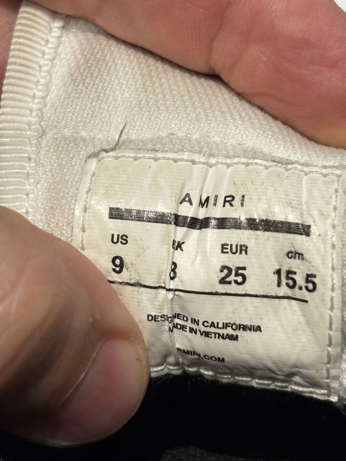 Amiri AMIRI Kids Skel-Top Low Sneakers – Size US 9 / EU 25 Size US 9 / EU 42 - 6 Thumbnail