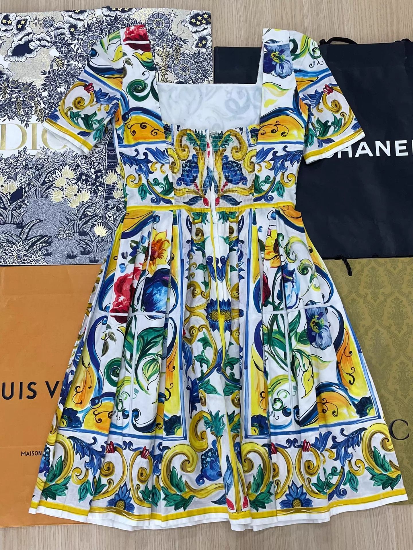 Dolce & Gabbana Dolce&Gabbana Women's Floral Print Dress 38 Size XS / US 0-2 / IT 36-38 - 3 Thumbnail