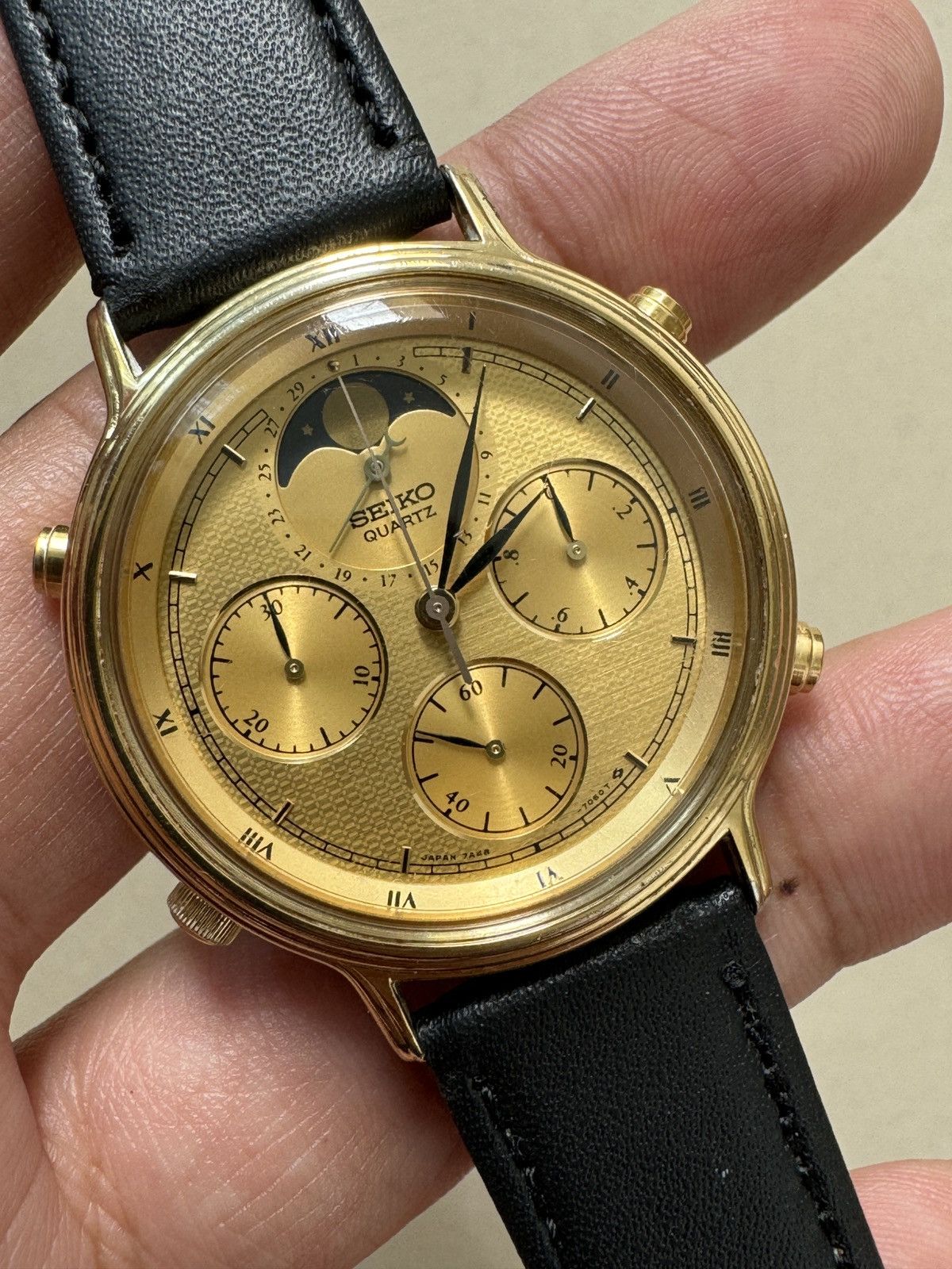 Seiko rare moon phase watch retailer