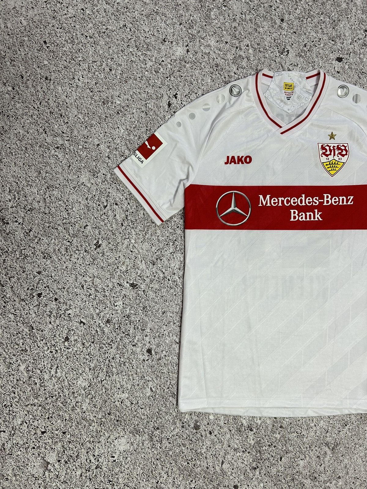 Vintage Jako Germany VFB Stuttgart 2020 2021 Klement Soccer Jersey Size US L / EU 52-54 / 3 - 4 Thumbnail