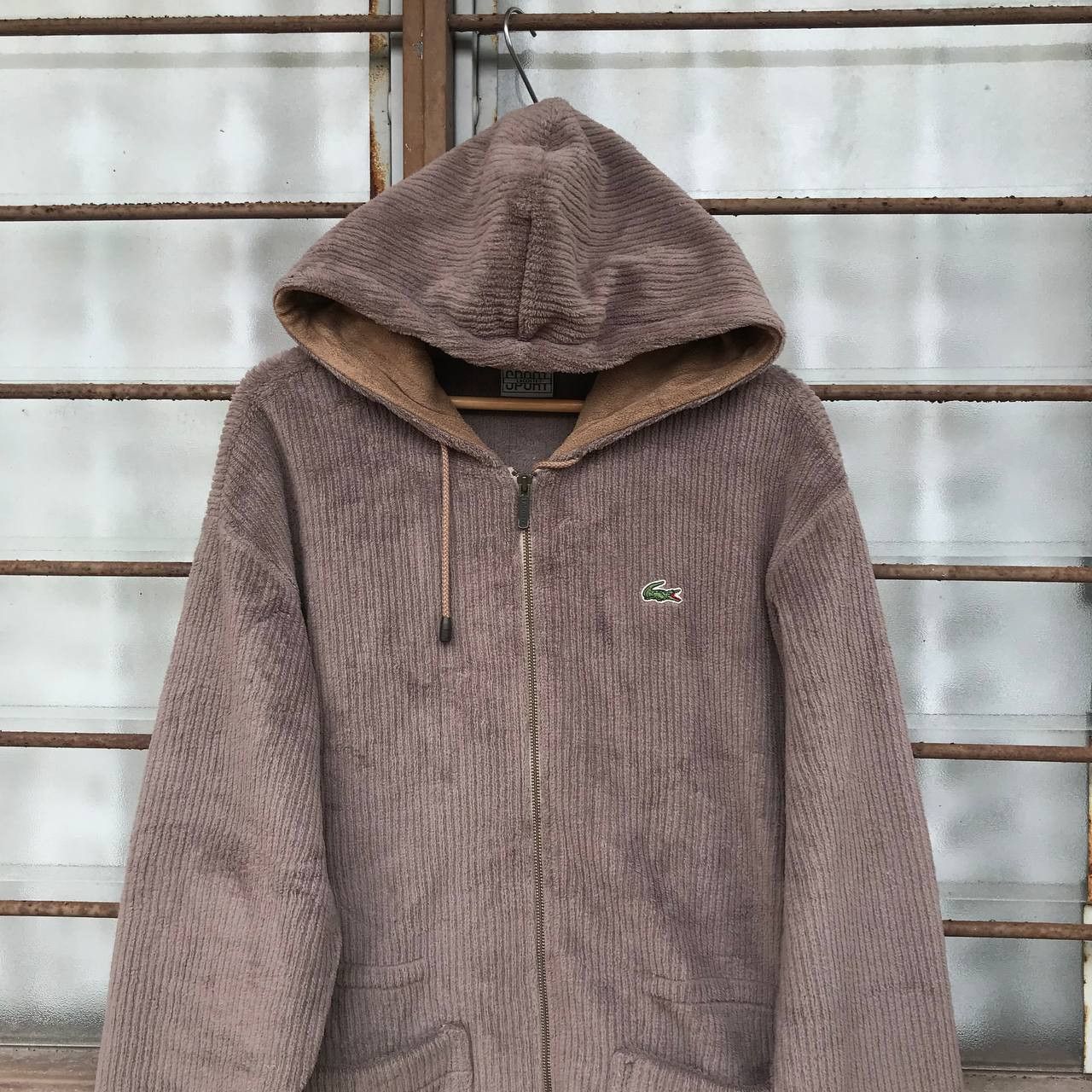 Lacoste × Vintage VINTAGE LACOSTE HOODIE X POLARTEX JUMPER BAGGY Size US XL / EU 56 / 4 - 11 Thumbnail