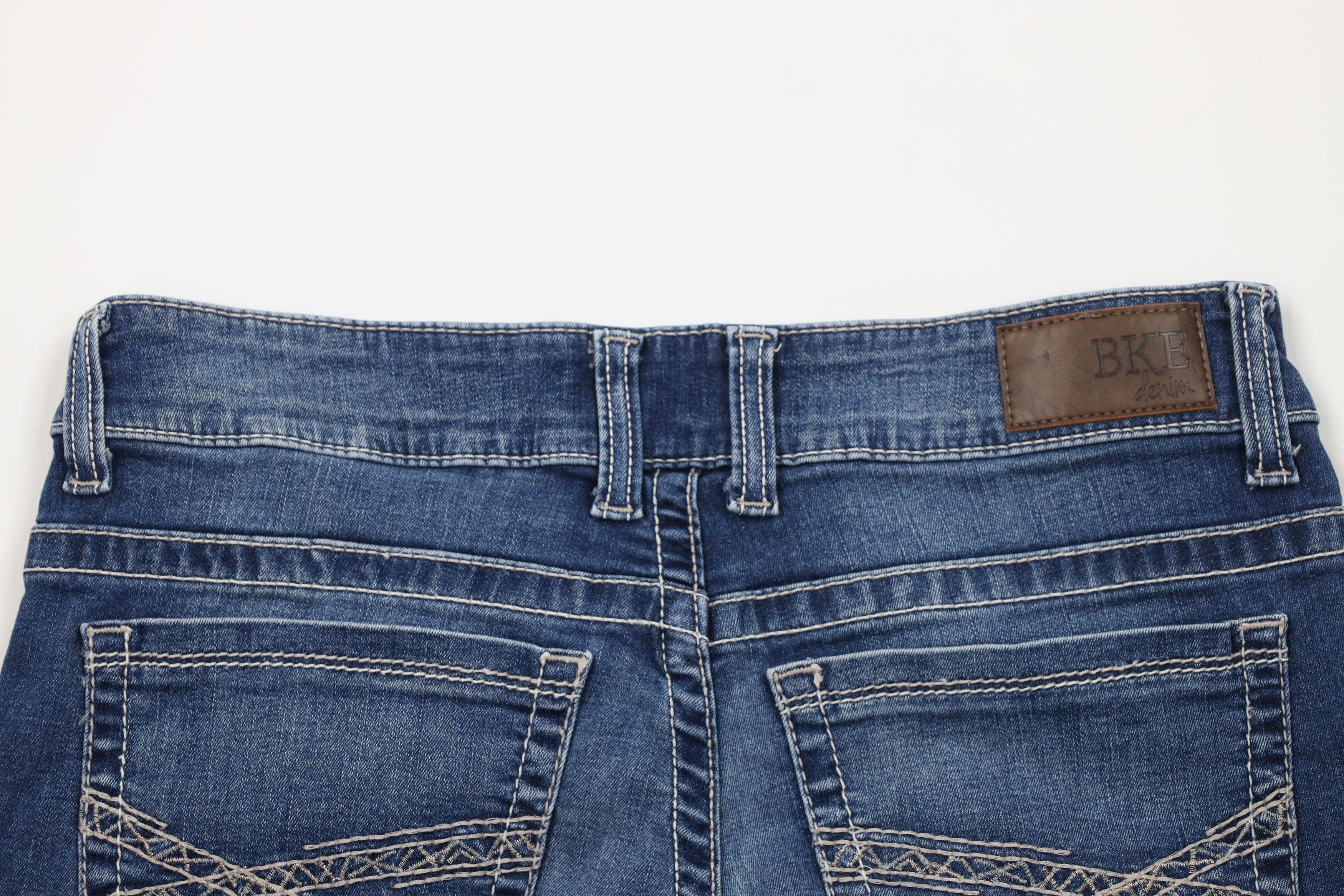 Vintage Buckle BKE Off Thick Stitch Stretch Denim Jean Shorts Blue Size 31" - 10 Thumbnail