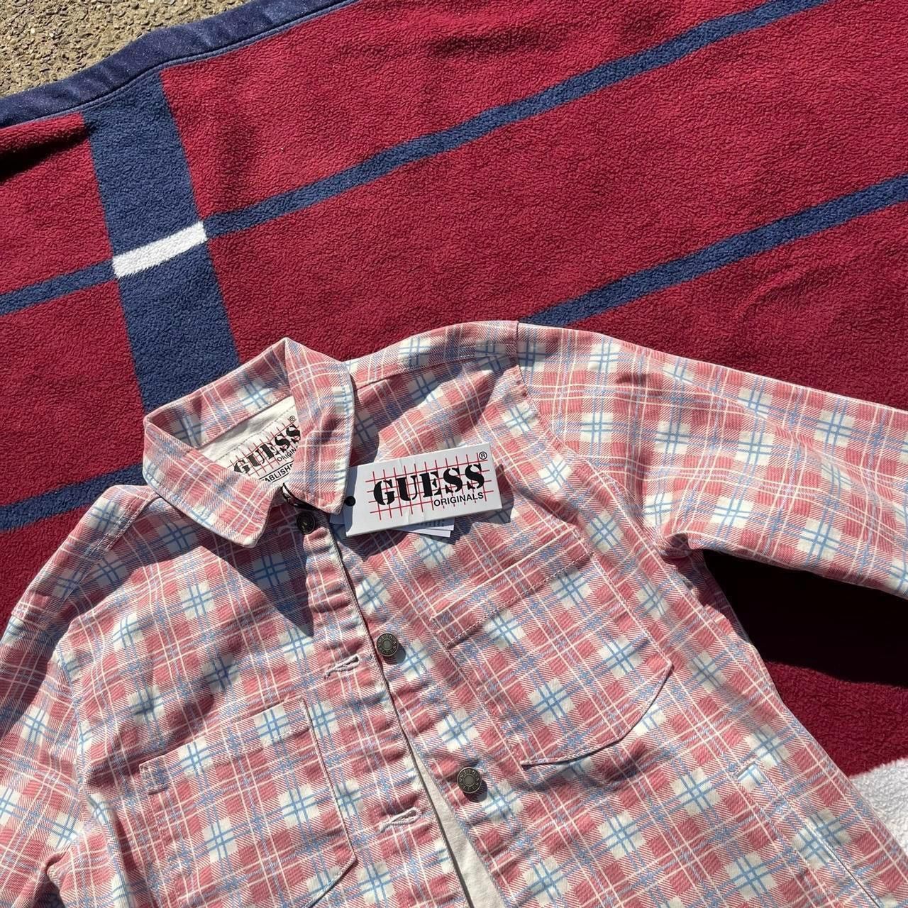 Guess GUESS Originals Plaid Denim Jacket NWT Womens XS Size XS / US 0-2 / IT 36-38 - 3 Thumbnail