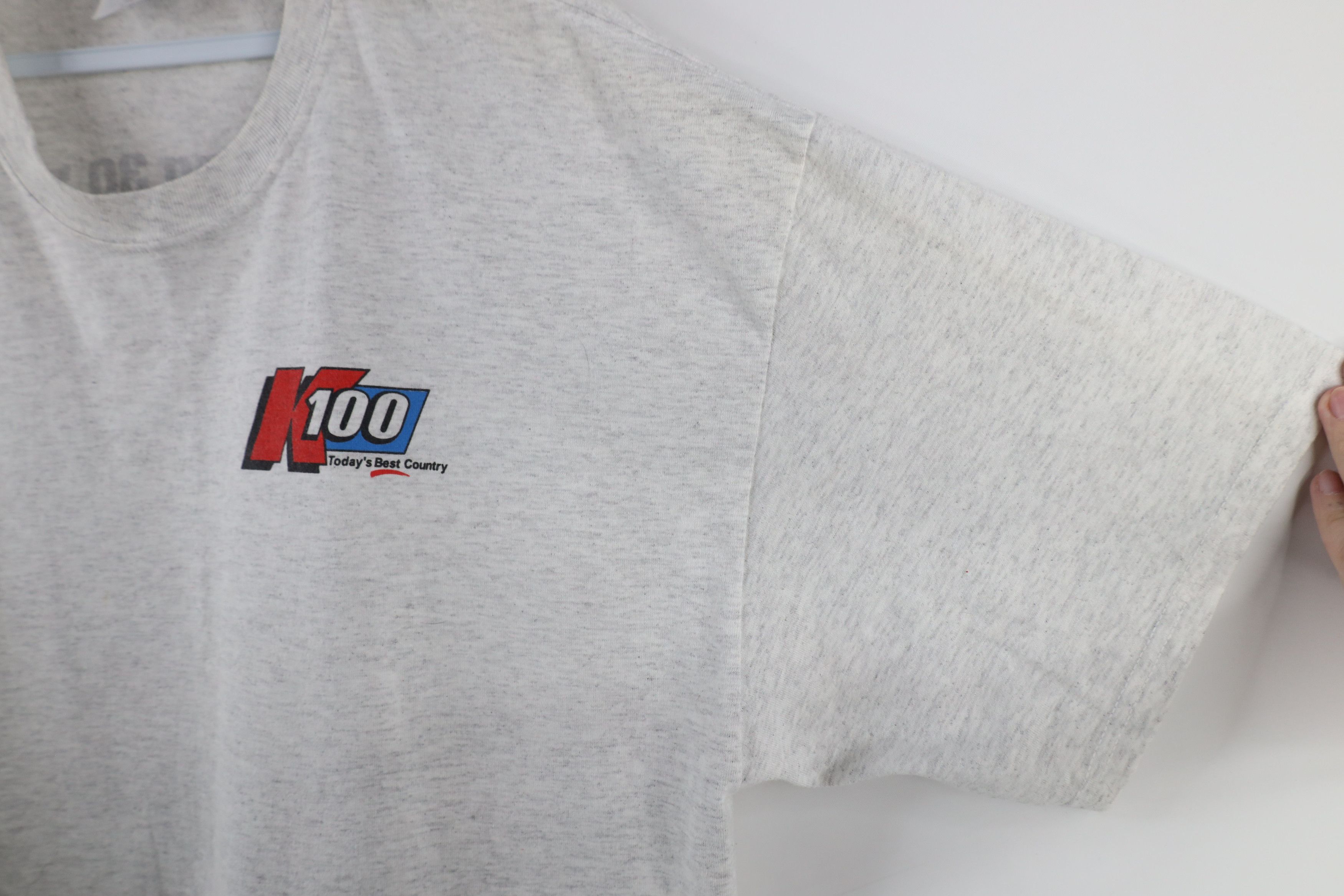 Vintage Vintage 90s K100 Today's Best Country Radio Station T-Shirt Size US XL / EU 56 / 4 - 6 Thumbnail