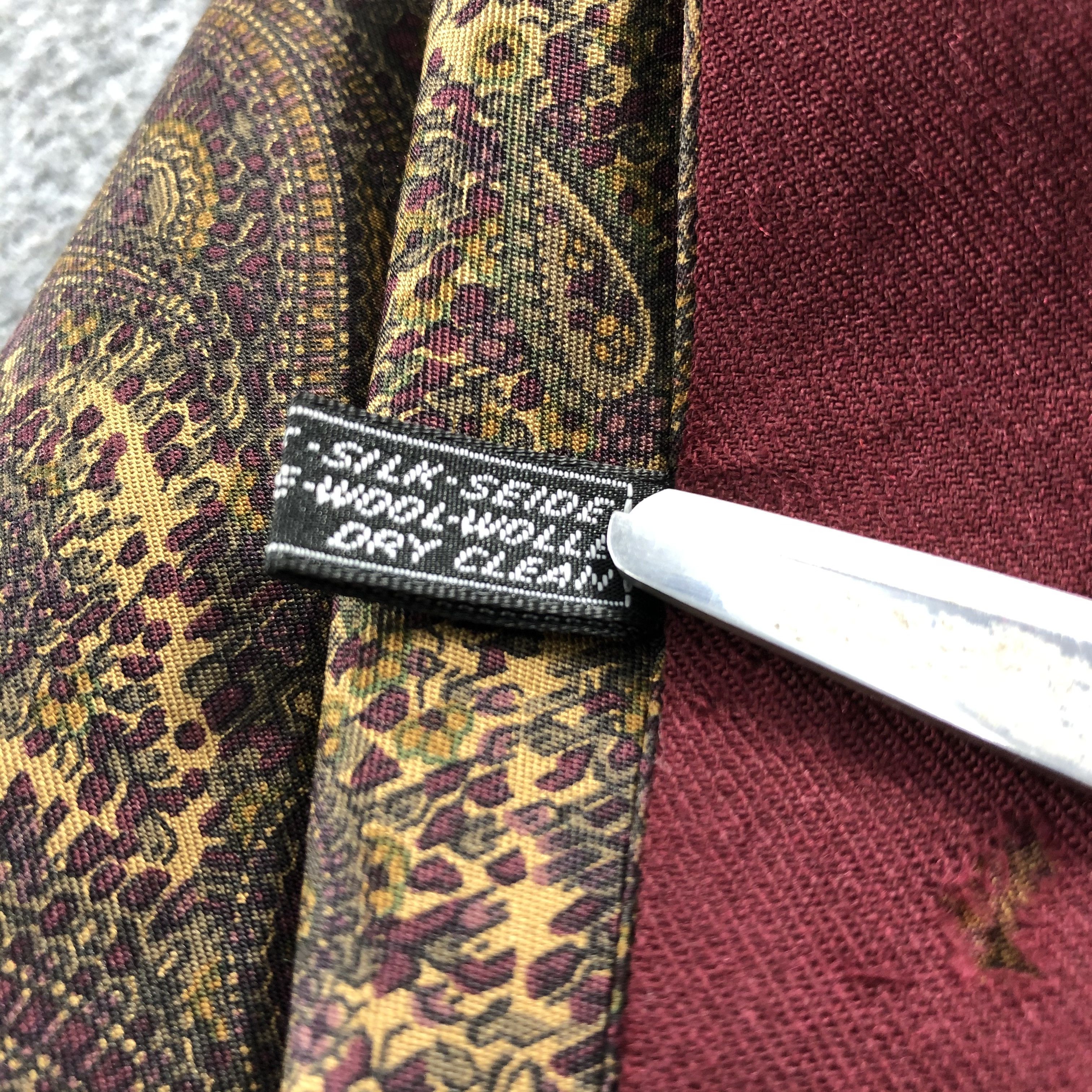 Liberty Liberty Paisley Wool Silk Scarf Muffler V757 Size ONE SIZE - 6 Thumbnail