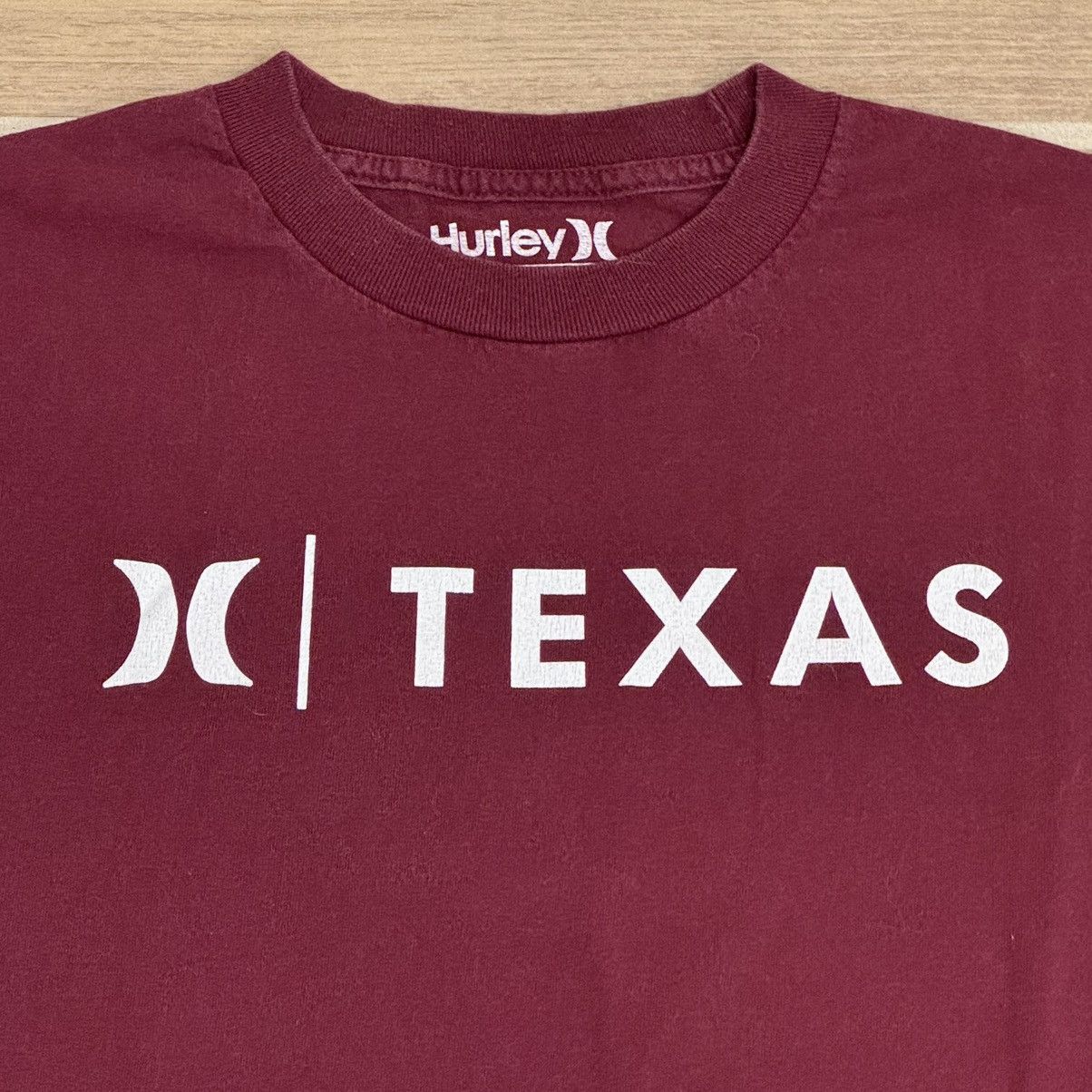 Hurley × Vintage Hurley Texas A&M Aggies Maroon Classic Fit T-Shirt Size US M / EU 48-50 / 2 - 2 Thumbnail