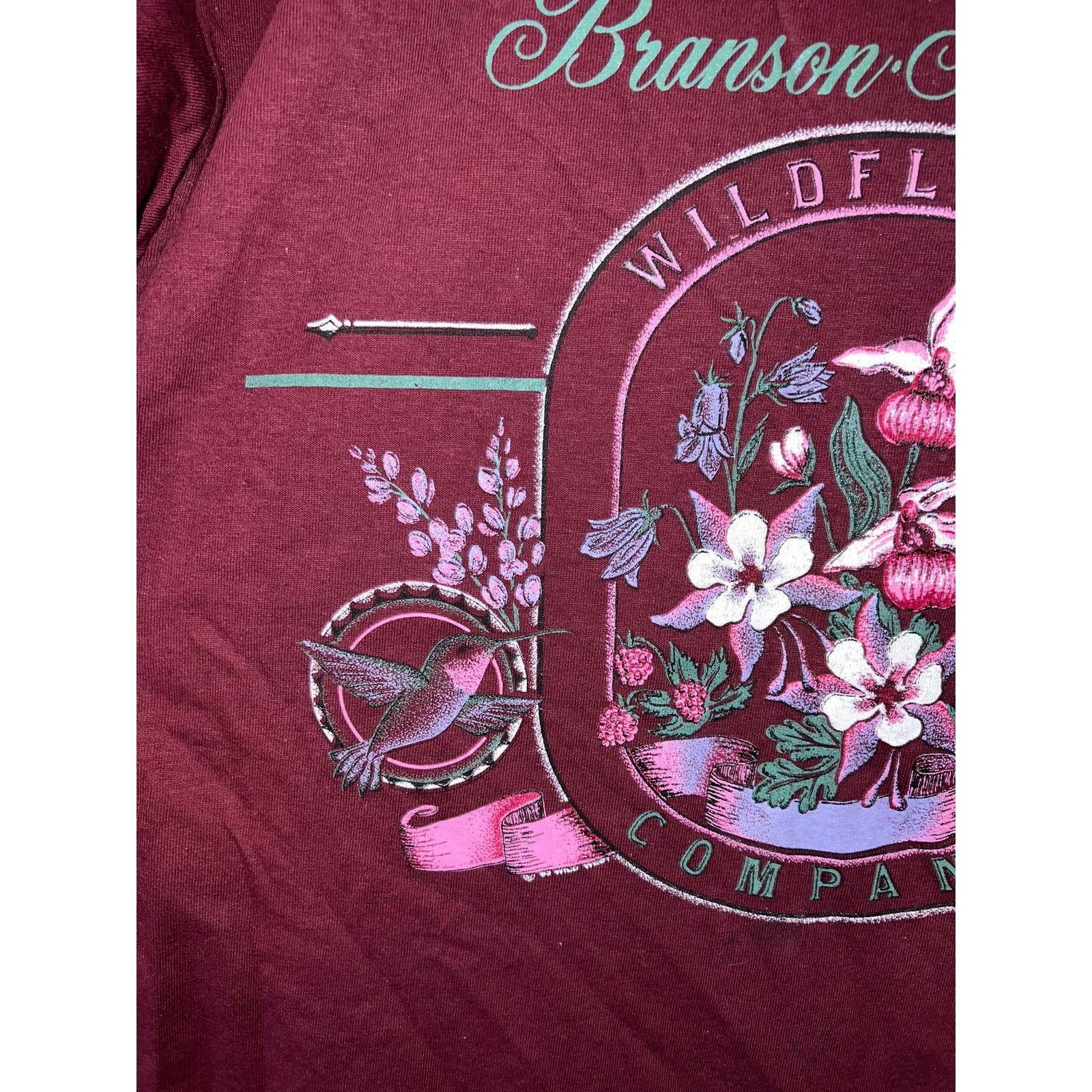 Jerzees Vintage Branson Missouri Shirt Wildflower Red Tee VTG 90s L Size US L / EU 52-54 / 3 - 3 Thumbnail