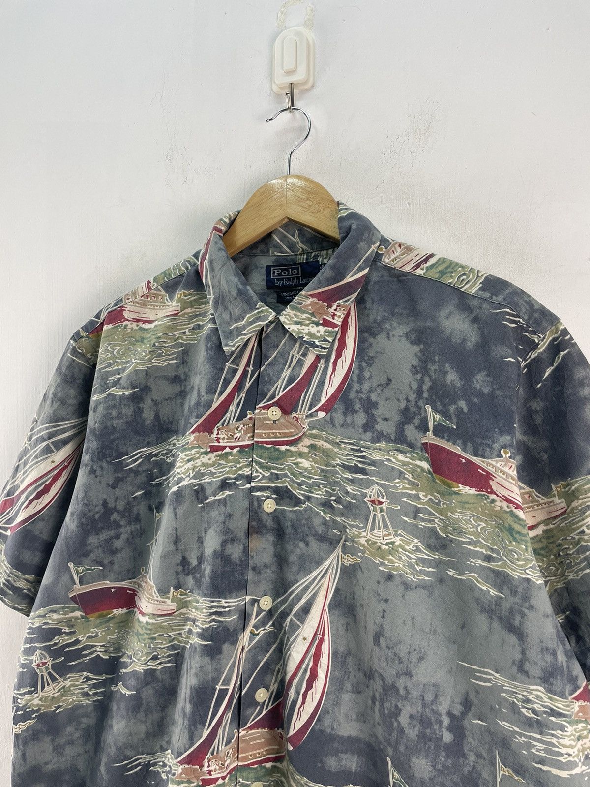 Polo Ralph Lauren 90s Polo Ralph Lauren Open Collar Shirt Vintage Camp Hawaii Size US L / EU 52-54 / 3 - 3 Thumbnail