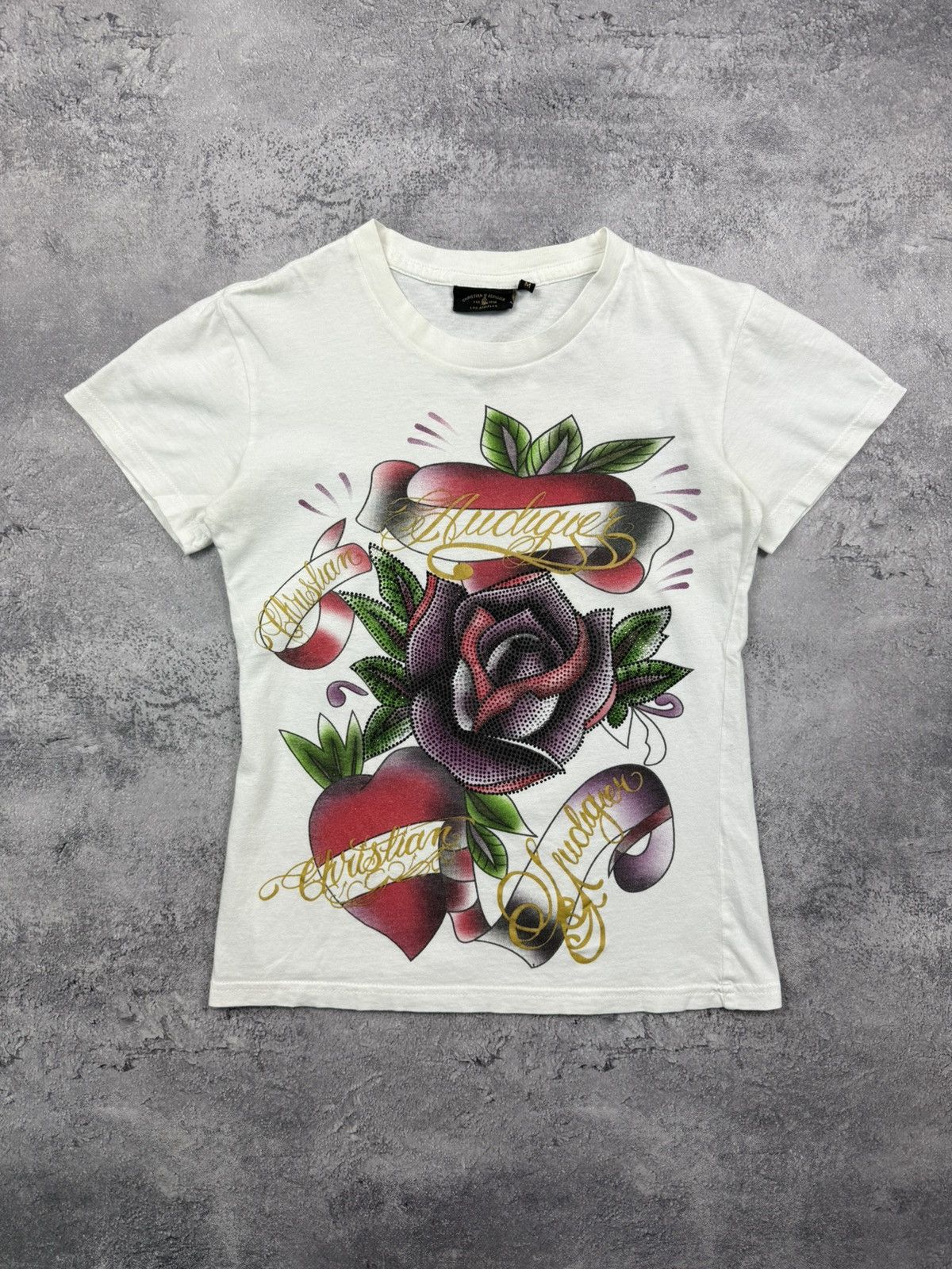 Christian Audigier Vintage Y2K Ed Hardy By Christian Audigier T-Shirt Rare Tee Size M / US 6-8 / IT 42-44 - 1 Thumbnail